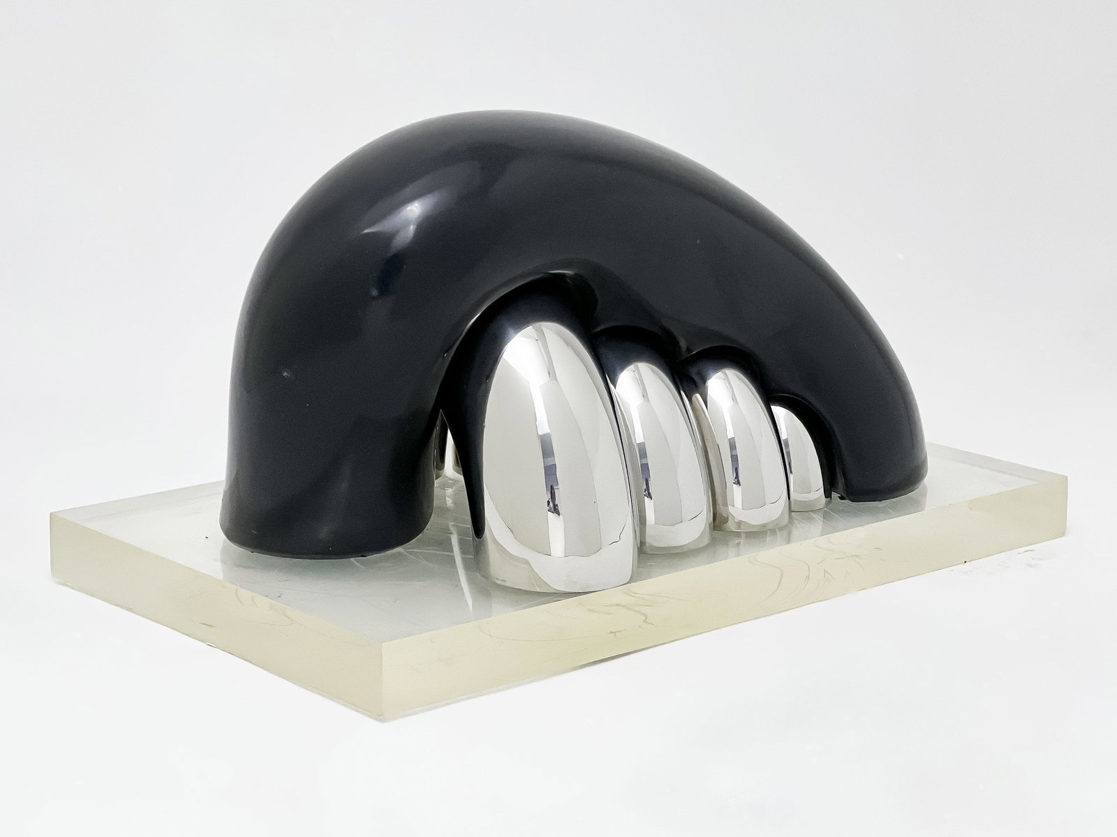 Arturo Di Modica - Untitled (Black and Chrome Form) (1 of 8)