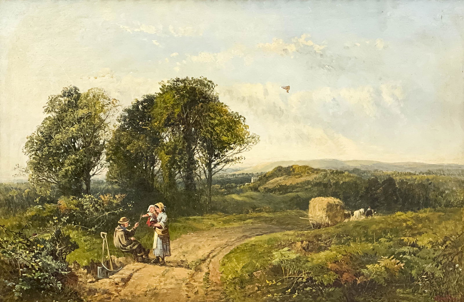 Artist Unknown - Untitled (Landscape with Figures) (1 of 4)