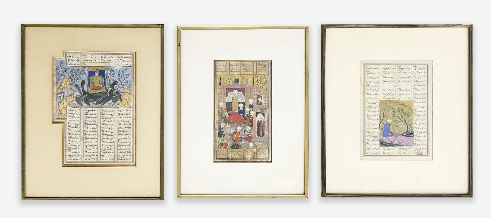 Persian Miniature Paintings, Group of 3 (1 of 8)