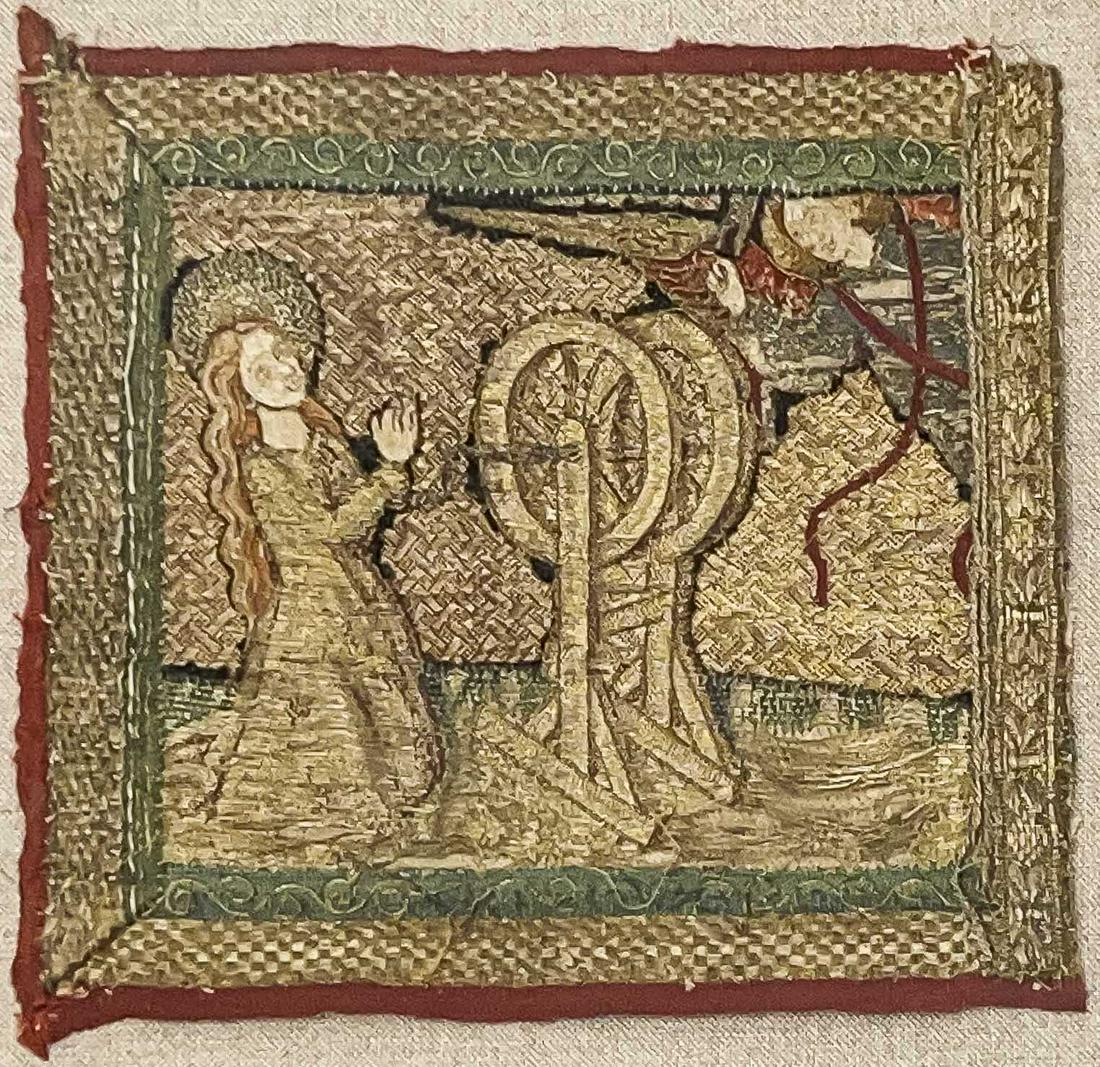 Continental Embroidered Textile Panel (1 of 4)