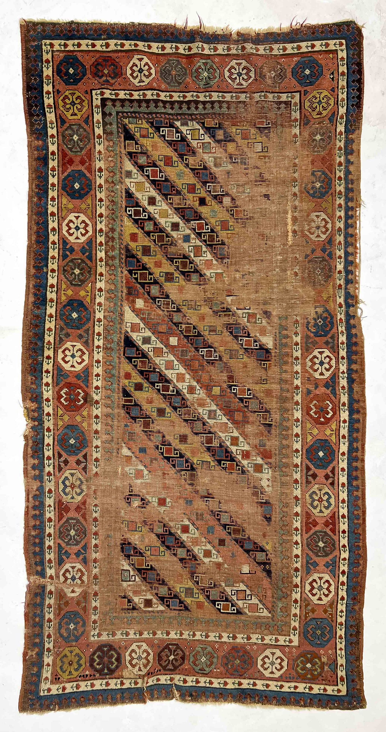 Gendje Rug: Lot 10 Gendje Rug Southwest Caucasus late 19th century 7 ft 10 in x 3 ft 11 in Provenance: Jim Dixon Collection