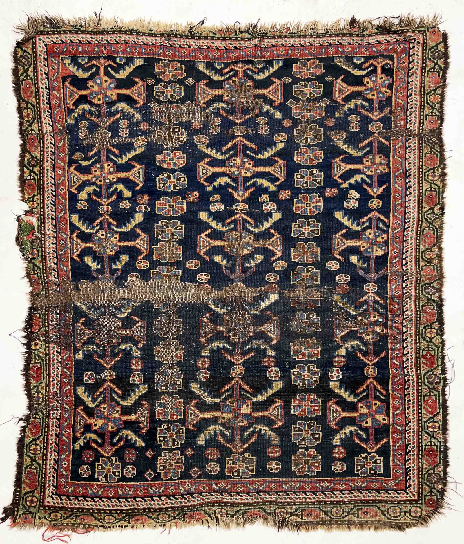 Shiraz Rug: Lot 74 Shiraz Rug Southwest Persia late 19th century 4 ft 1 in x 3 ft 6 in Provenance: Jim Dixon Collection