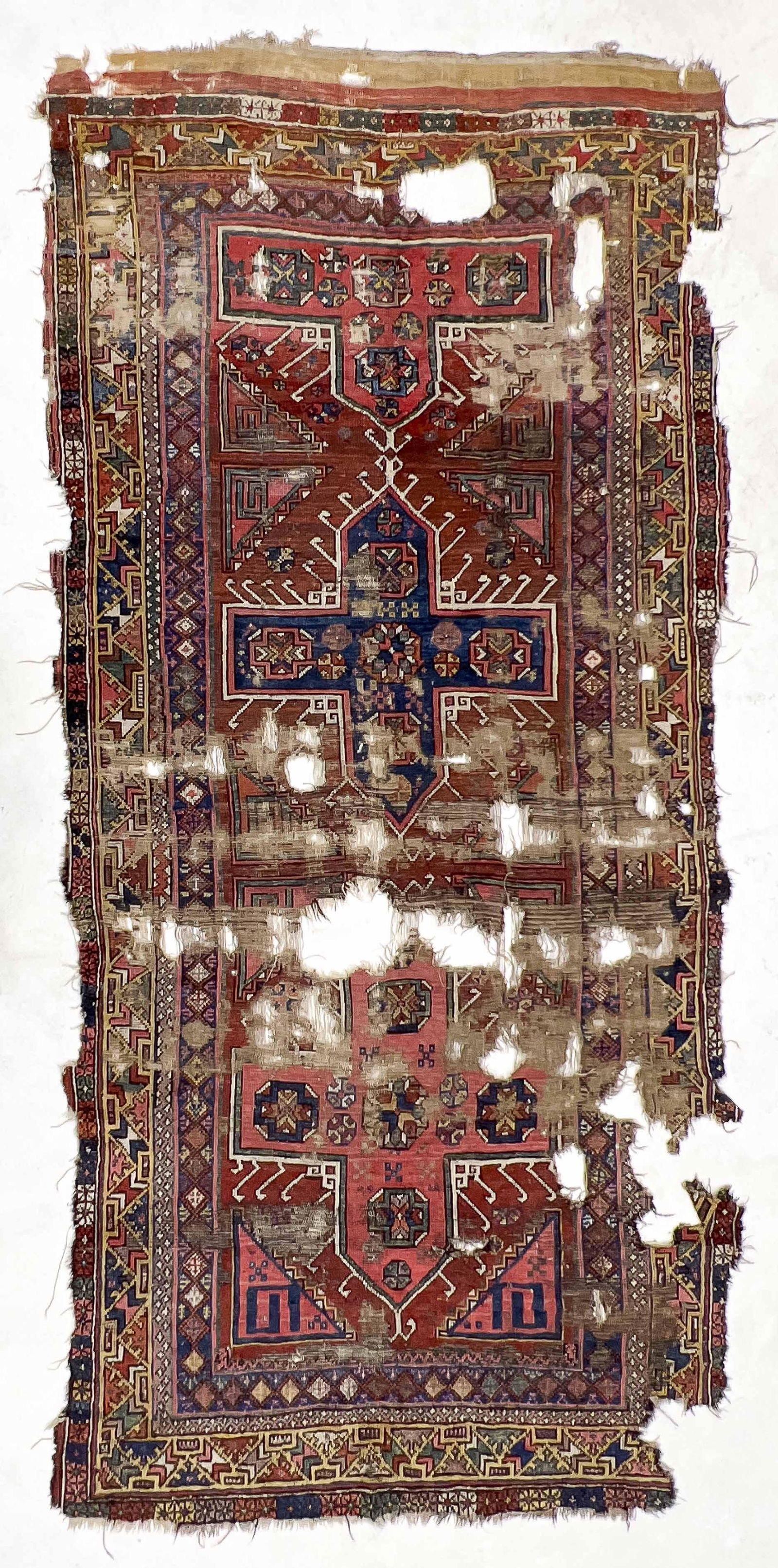 Konya Rug: Lot 153 Konya Rug Central Anatolia 19th century 9 ft 2 in x 4 ft 1 in Provenance: Jim Dixon Collection