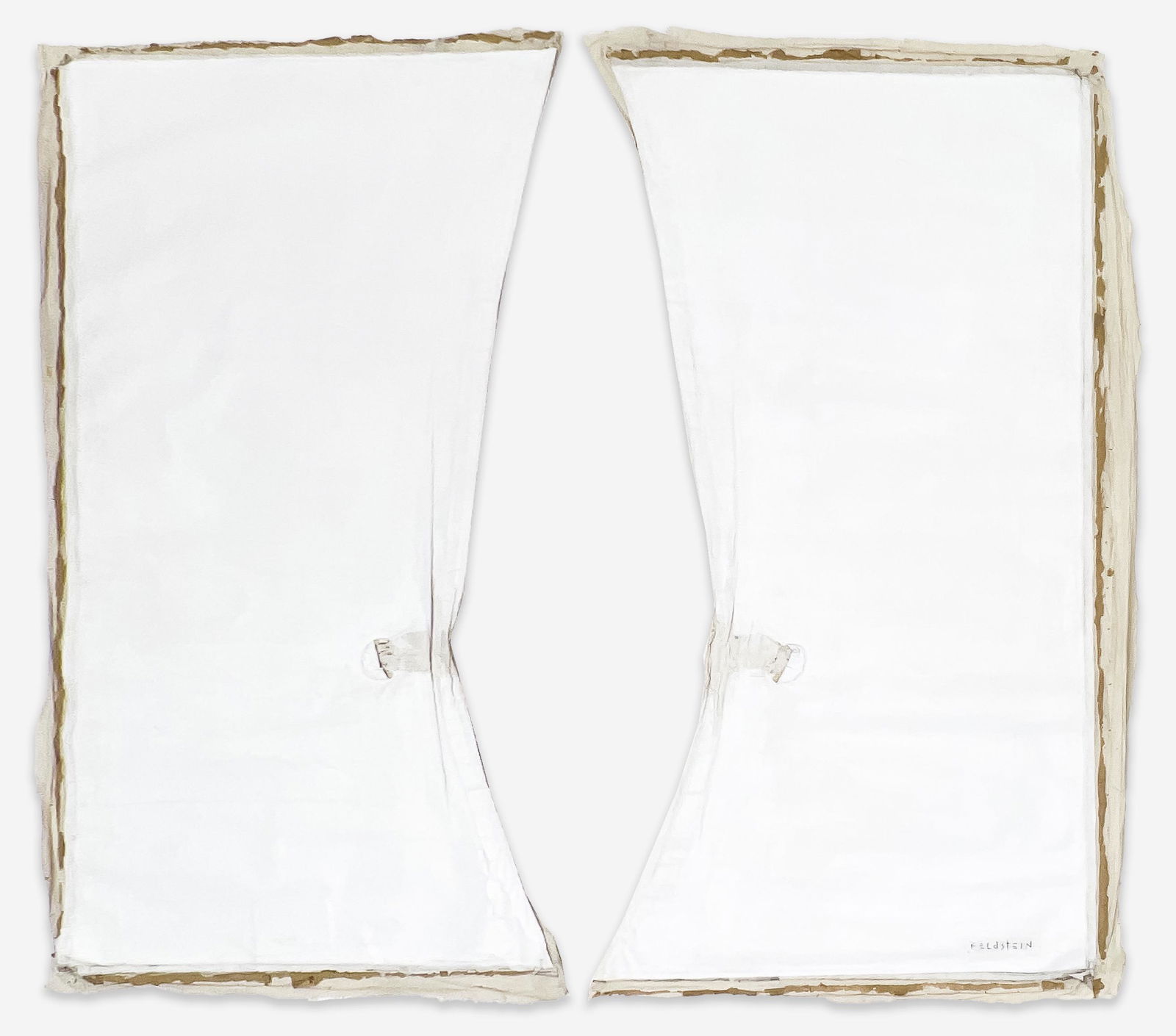 Gerardo Feldstein - Untitled (Diptych in White) (1 of 3)