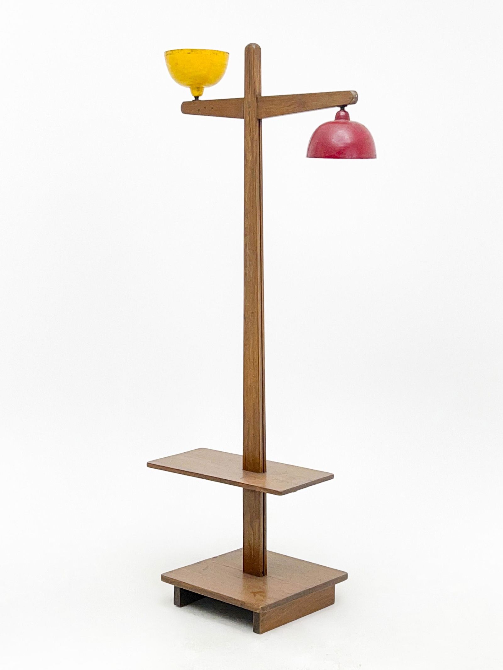 Pierre Jeanneret, Standard Floor Lamp From Chandigarh, Yellow and Red (1 of 7)