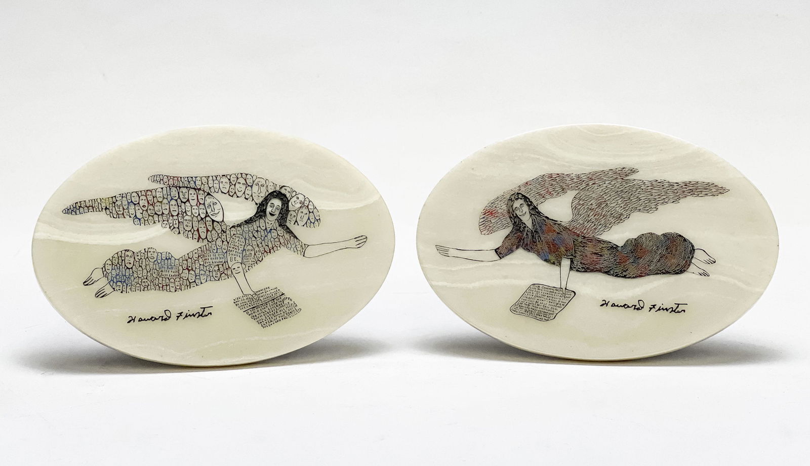 Howard Finster - Guardian Angels (2 Plaques) (1 of 5)