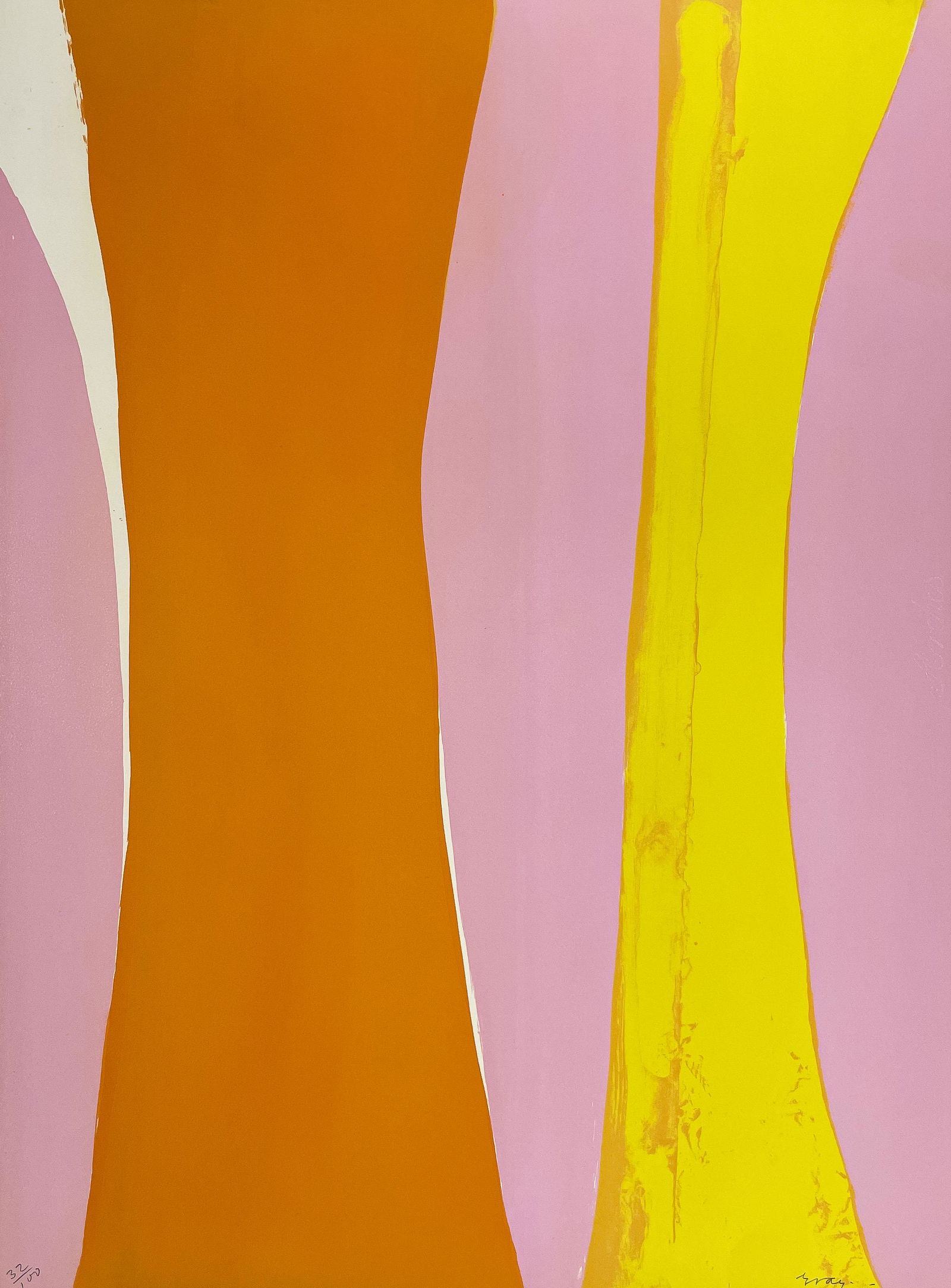 Cleve Gray - Untitled (Orange, Yellow, Pink) (1 of 4)