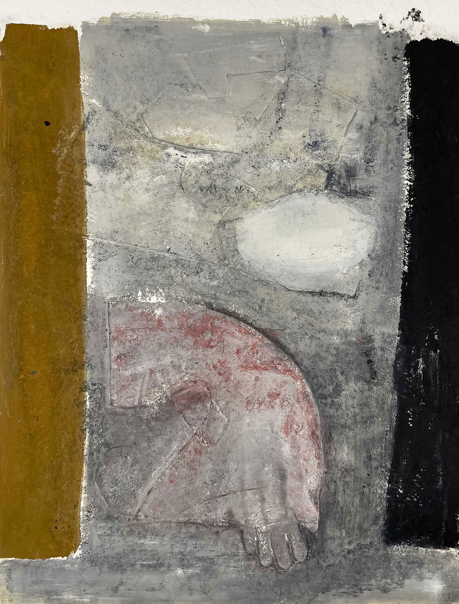 John Walker - #9: Lot 172 John Walker British (b. 1939) #9 (1991) monoprint signed lower right 50 1/2 x 40 1/2 inches unframed Provenance: From a Private Collection