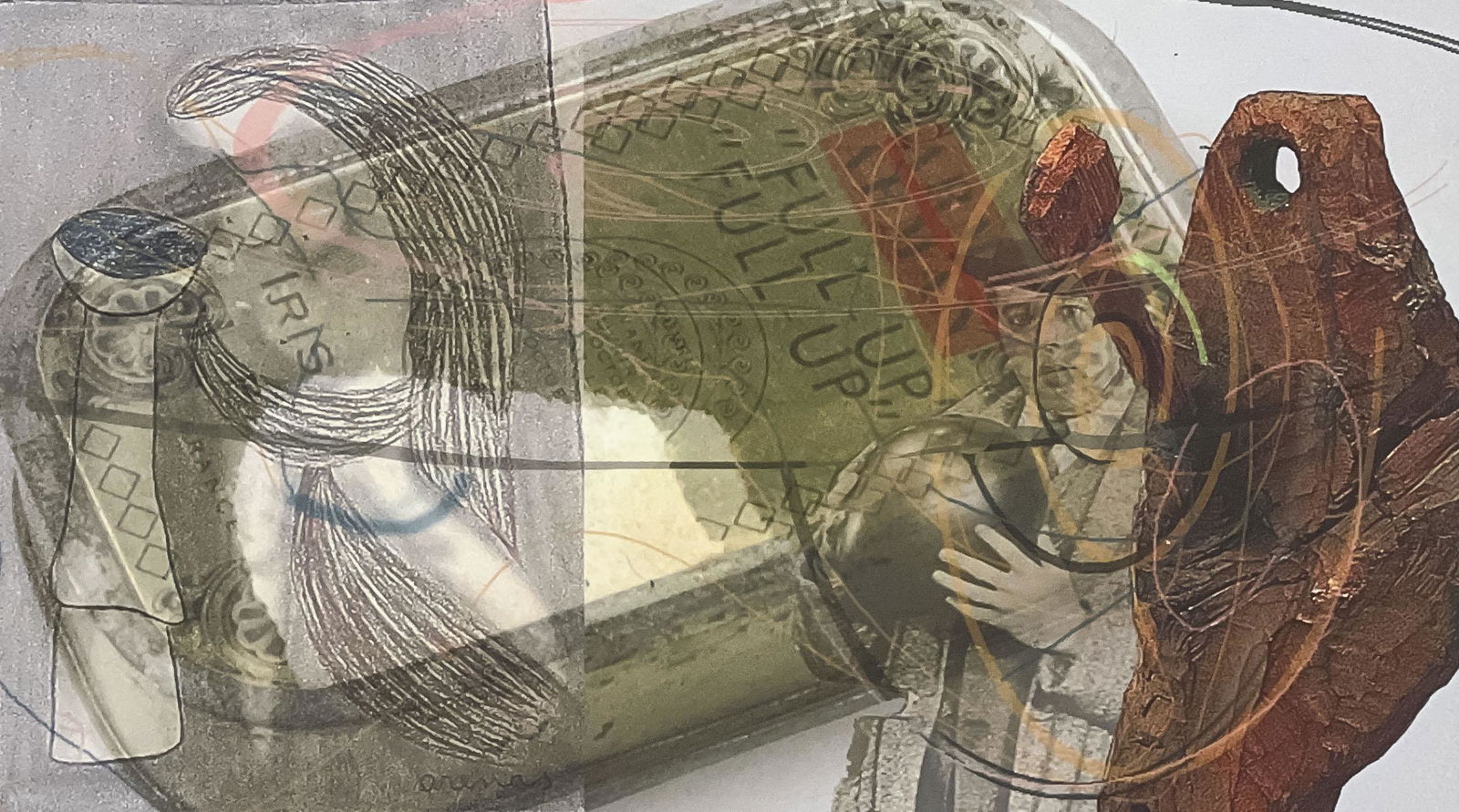 Albert Oehlen - Untitled (Figure with Objects) (1 of 4)