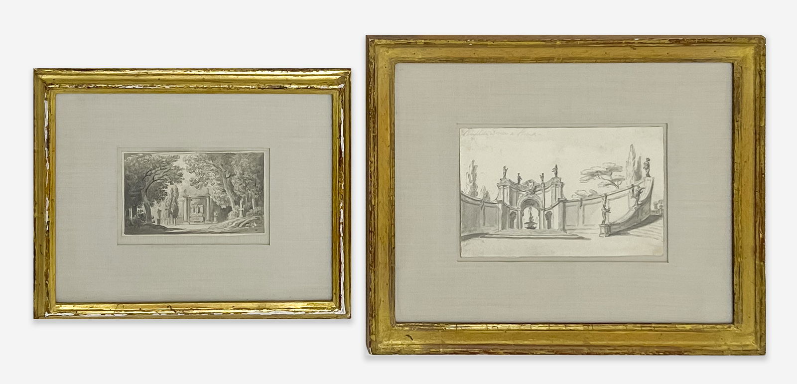Italian Landscape Drawings, Group of 2 (1 of 5)