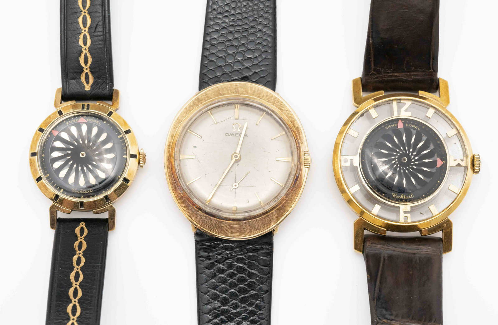 14K Gold Omega Watch and Ernest Borel Kaleidoscope Watches (1 of 4)