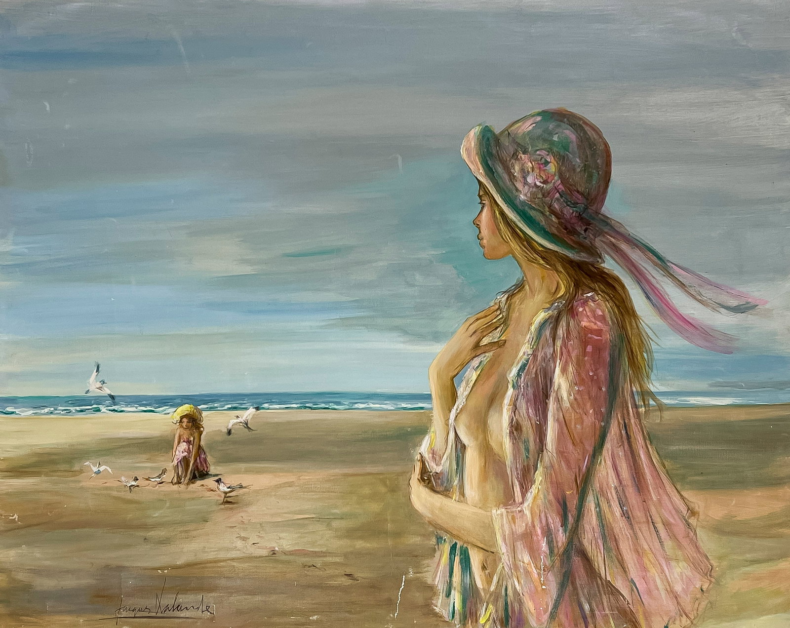 Jacques Lalande - Untitled (Beach Scene) (1 of 3)