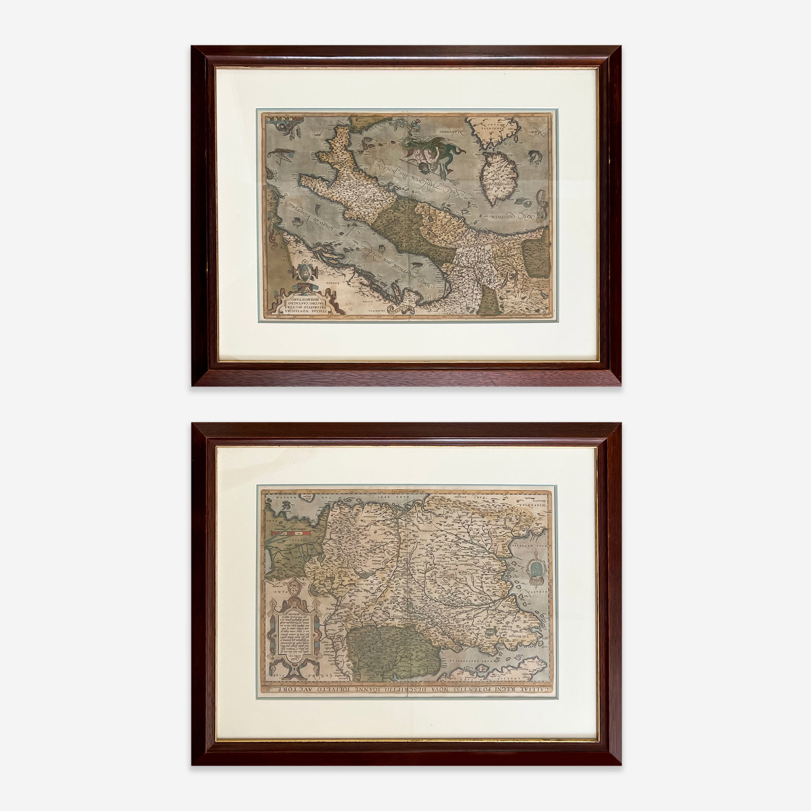 Abraham Ortelius, Maps of France and Italy, Group of 2 (1 of 4)