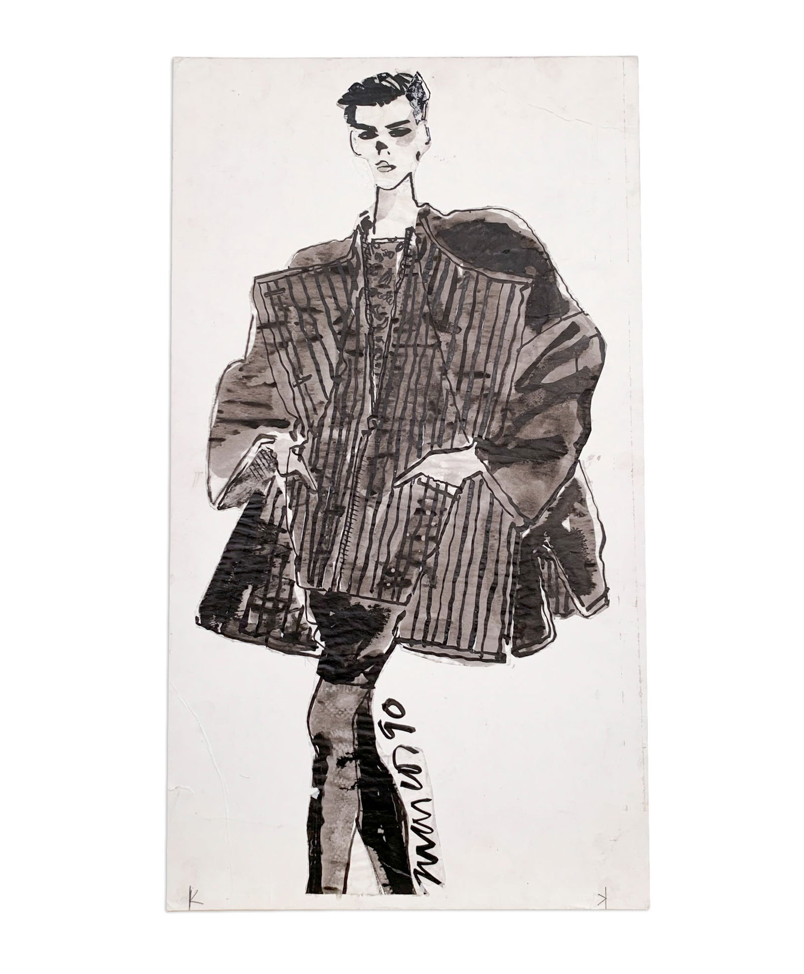 Joe Eula - Fashion Illustration for Geoffrey Beene (1 of 1)