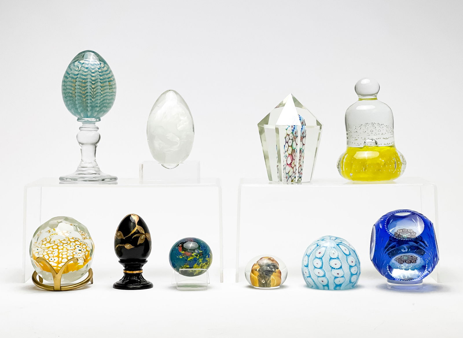Collection of 10 Glass Paperweights (1 of 7)