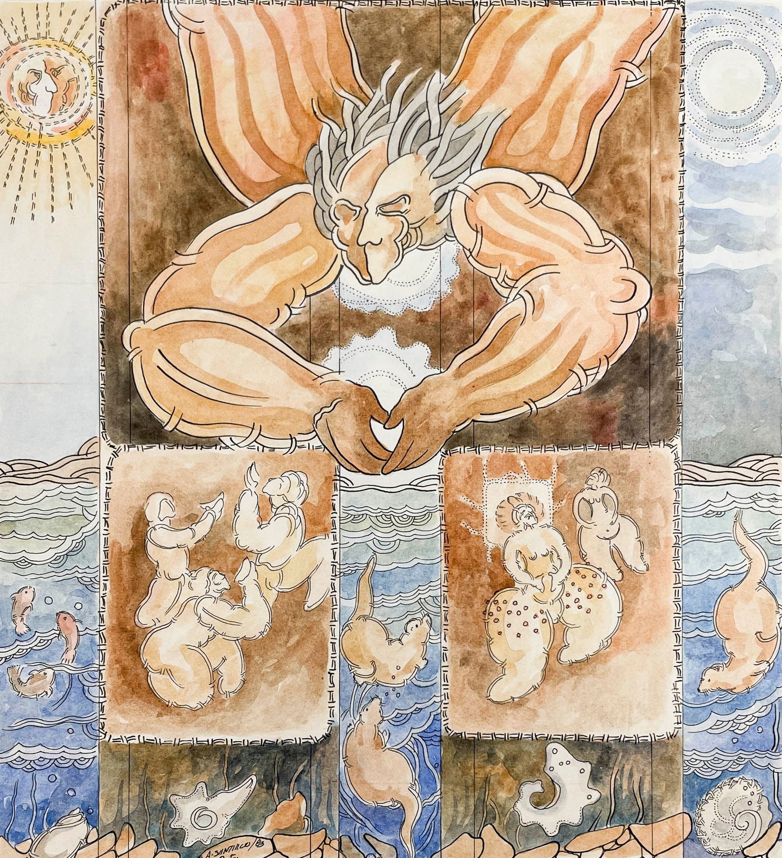 Alvaro Santiago - Untitled (Figures) (1 of 4)