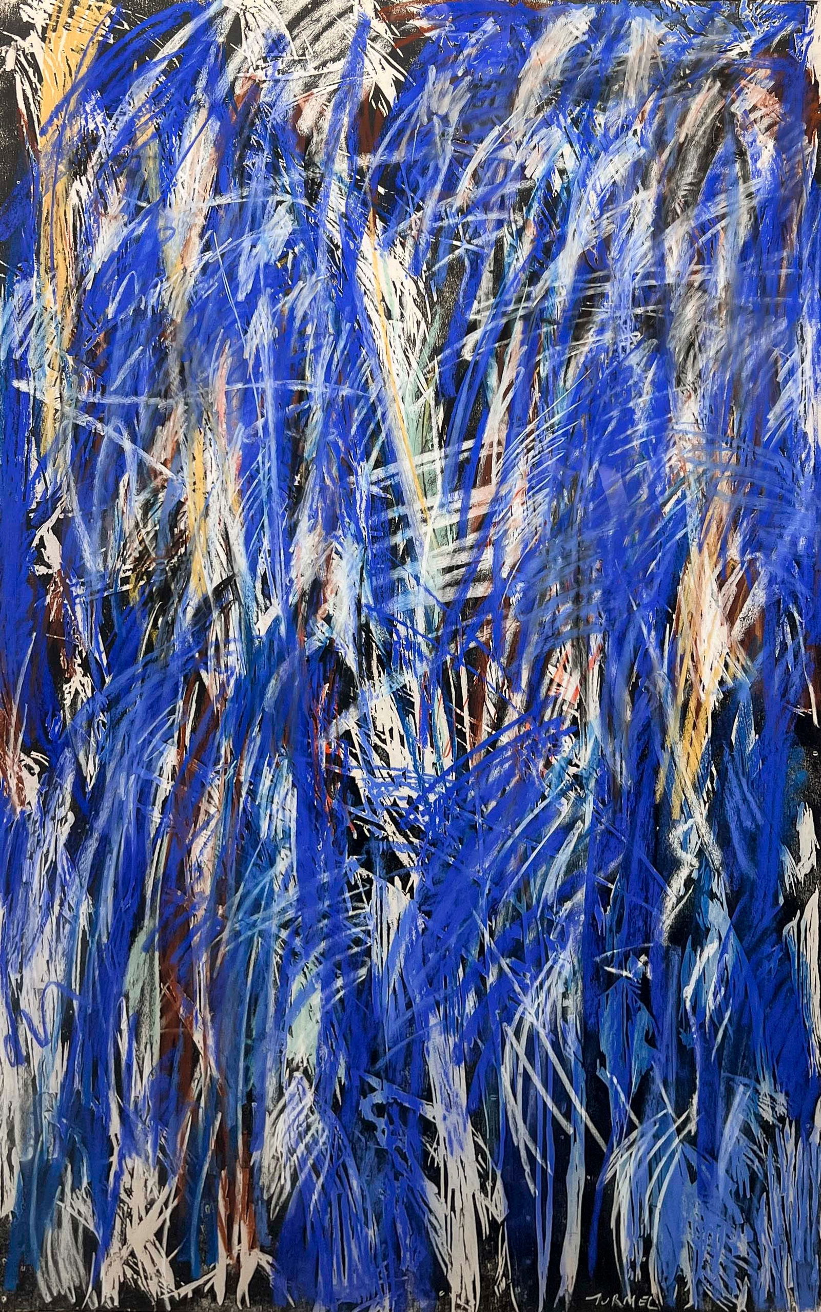 Jean-Paul Turmel - Untitled (Blue, Black, and Brown Abstract) (1 of 5)