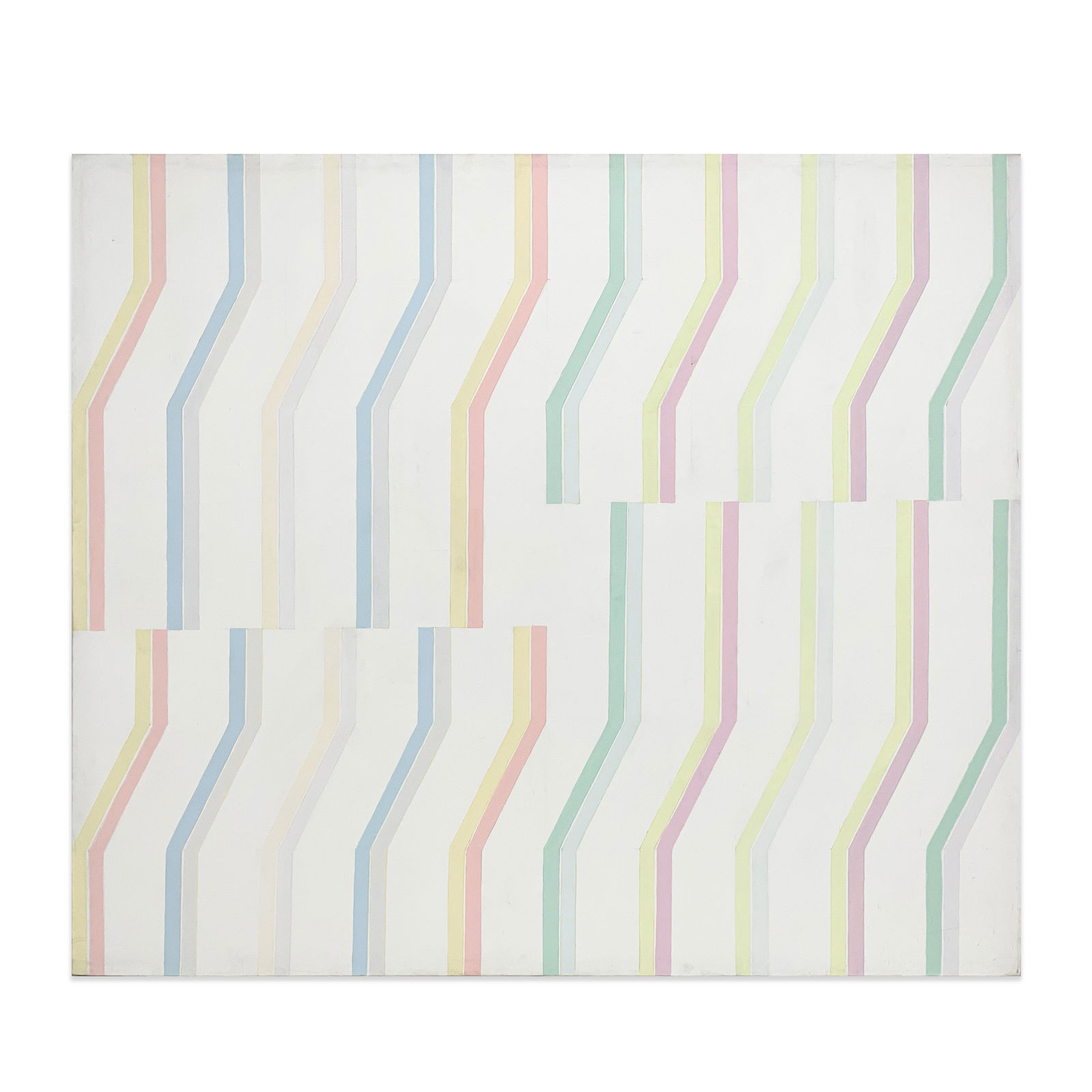 Michael Loew - Vertical Sway: Lot 7 Michael Loew American (1907-1985) Vertical Sway (1974) oil on canvas signed verso 78 x 90 inches unframed Provenance: From a Private Collection, by descent from the artist's estate