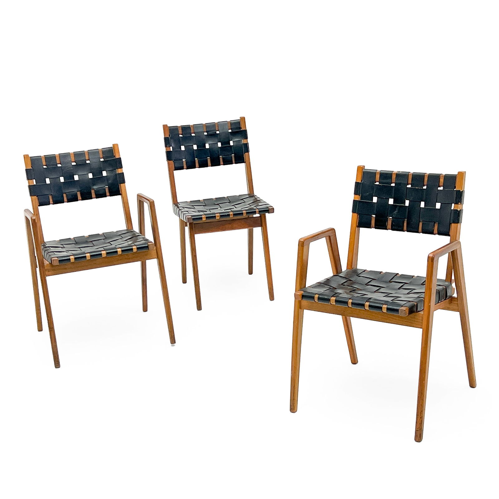 Mel Smilow - Mid-Century Woven Strap Chairs, Set of 3 (1 of 4)