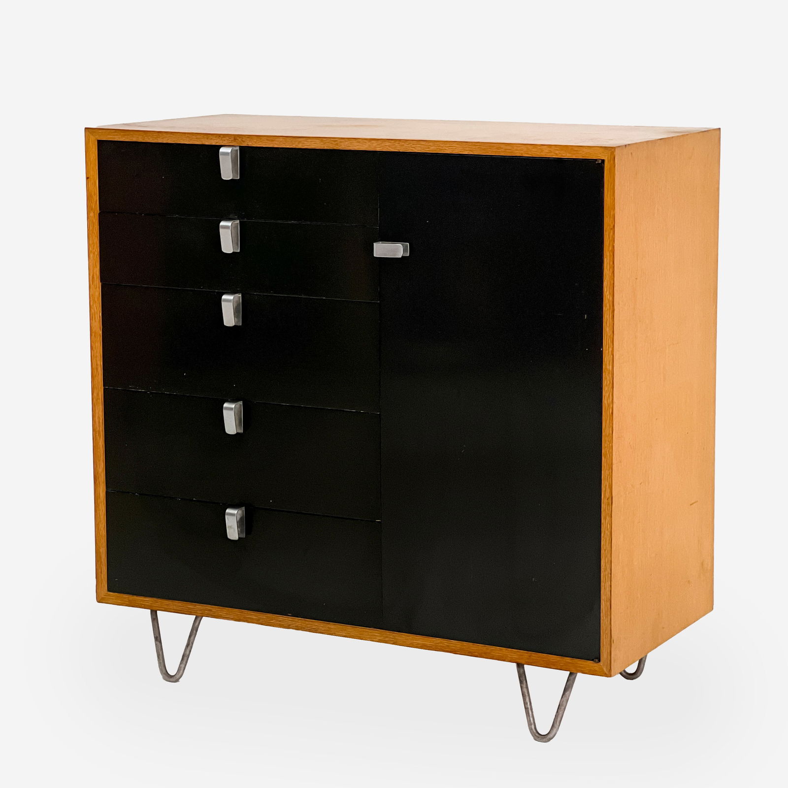 George Nelson for Herman Miller - Thin Edge Ebonized Front Cabinet (1 of 8)
