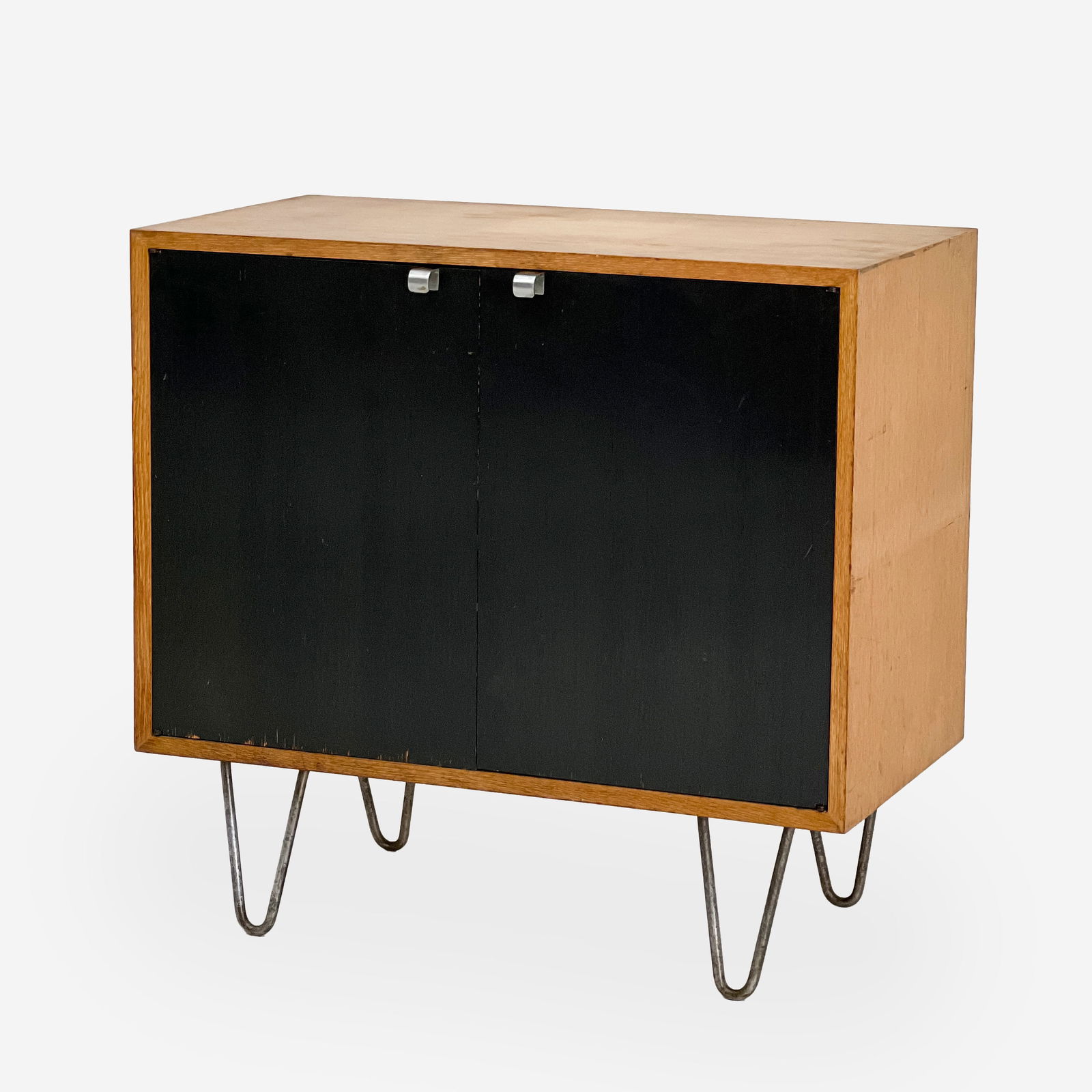 George Nelson for Herman Miller - Thin Edge Ebonized Front Two Door Cabinet (1 of 6)