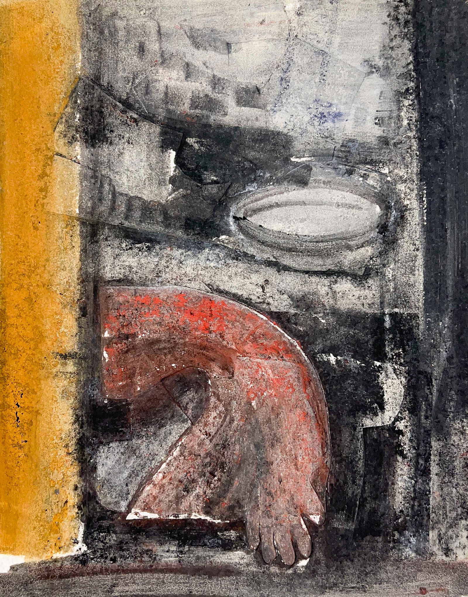 John Walker - Salsipuedes Forms: Lot 215 John Walker British (b. 1939) Salsipuedes Forms (1991) monotype signed lower right 50 x 40 inches unframed Provenance: From a Private Collection