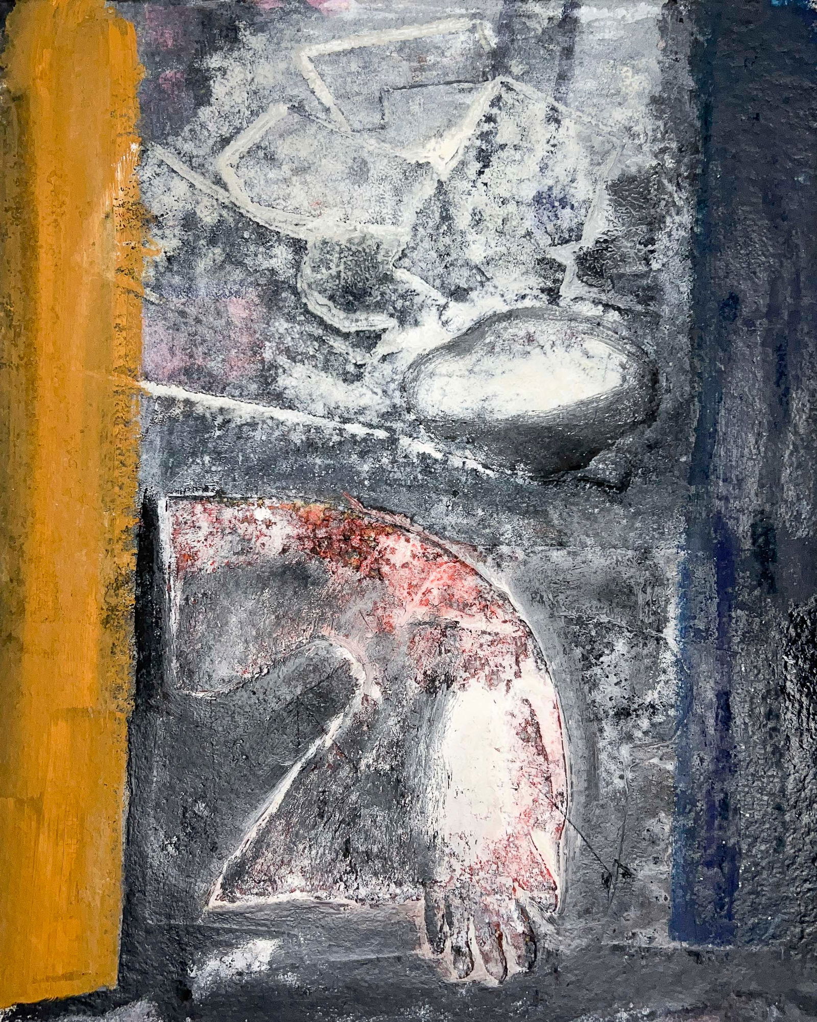 John Walker - Salsipuedes Forms: Lot 218 John Walker British (b. 1939) Salsipuedes Forms (1991) monotype signed lower right 50 x 40 inches unframed Provenance: From a Private Collection