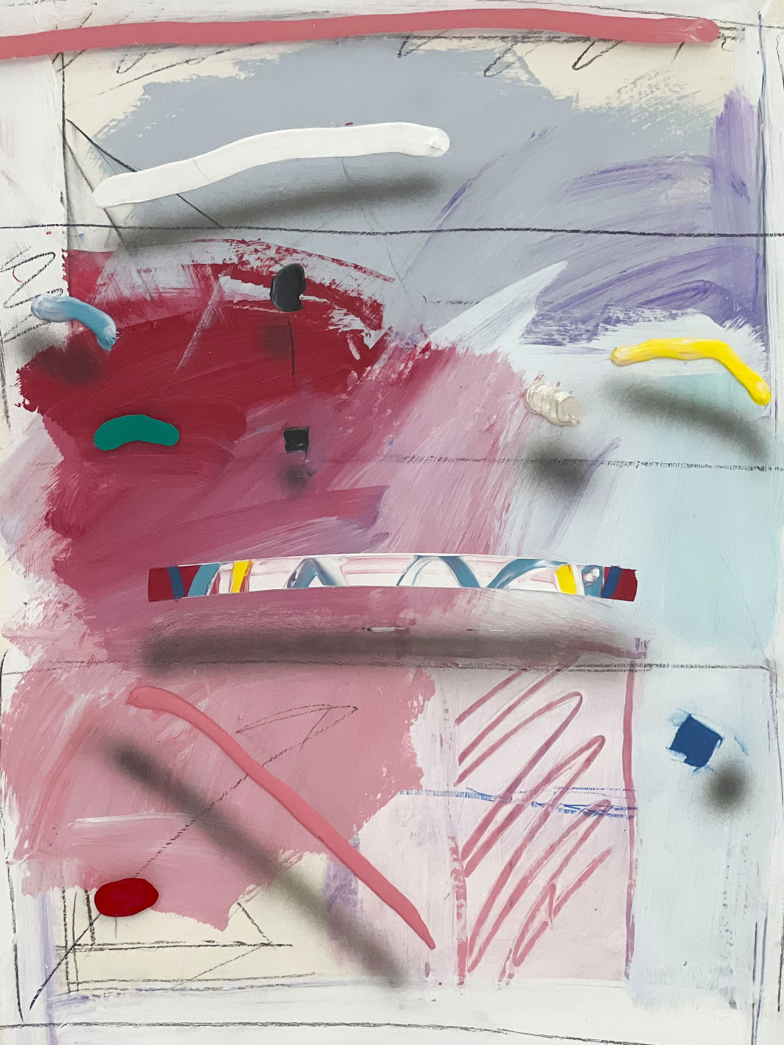 Will Cotton - Untitled (Composition in Pink and Blue) (1 of 4)