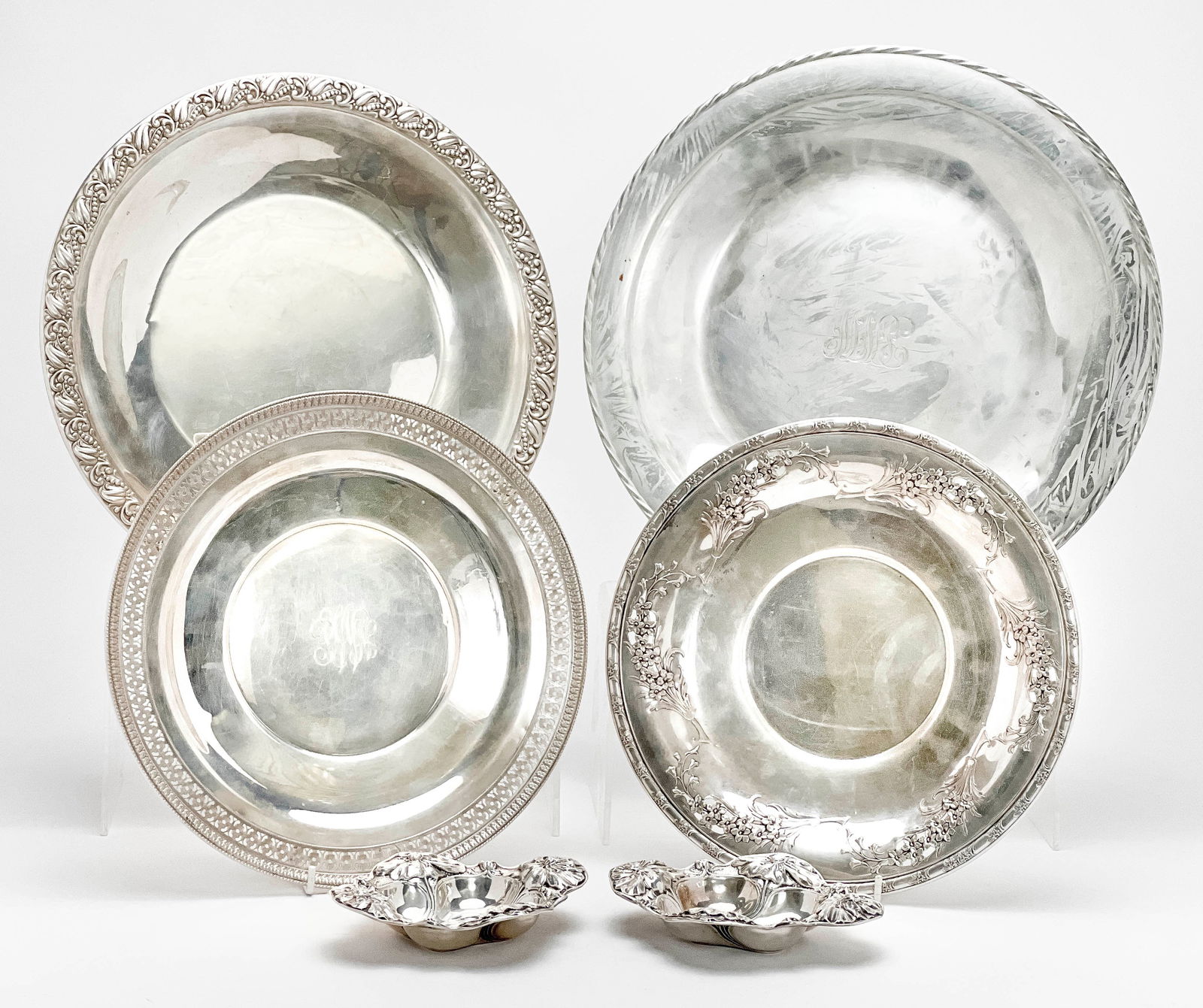 Sterling Silver Serving Platters, Group of 6 (1 of 6)