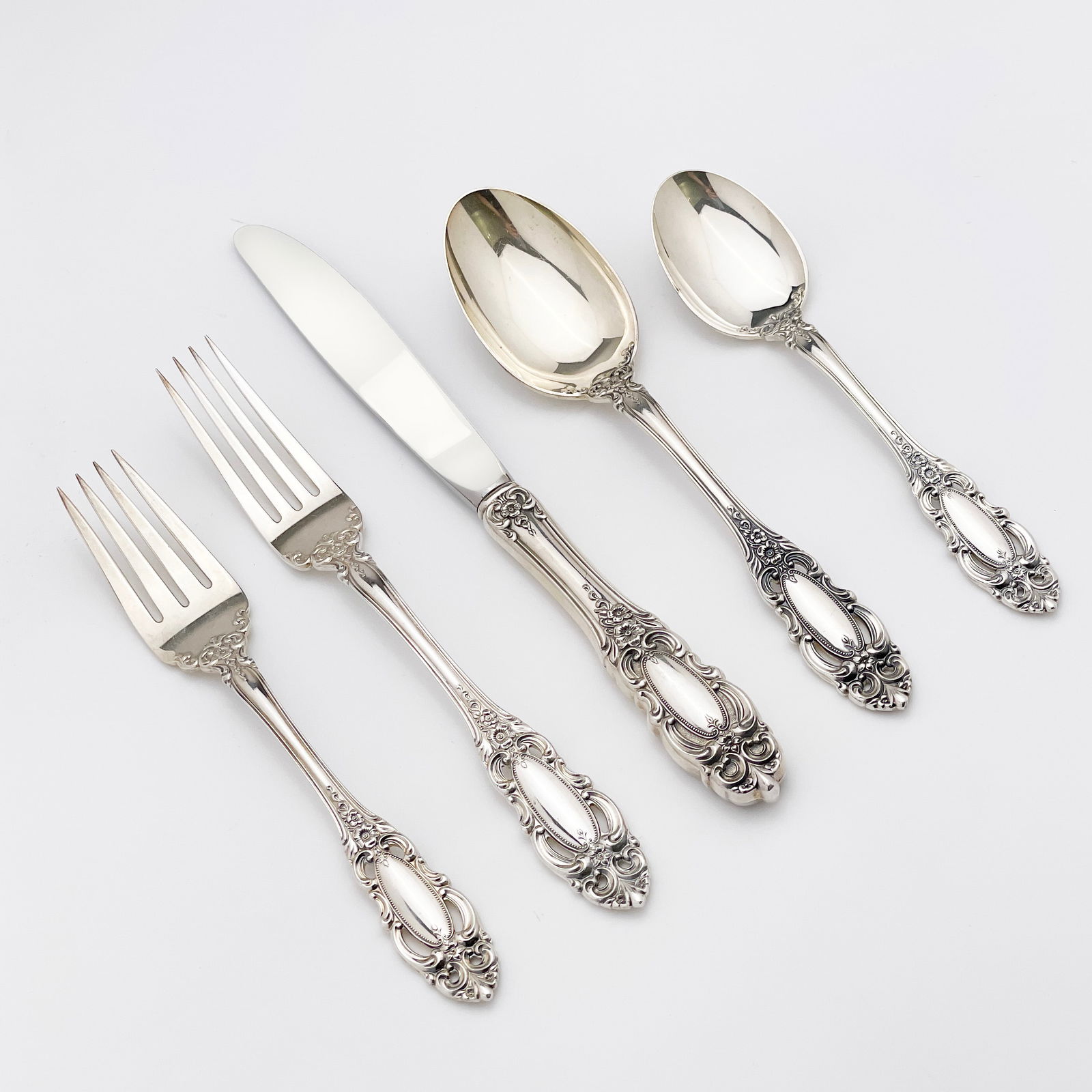 Towle Sterling Flatware Service, Grand Duchess Pattern (1 of 6)