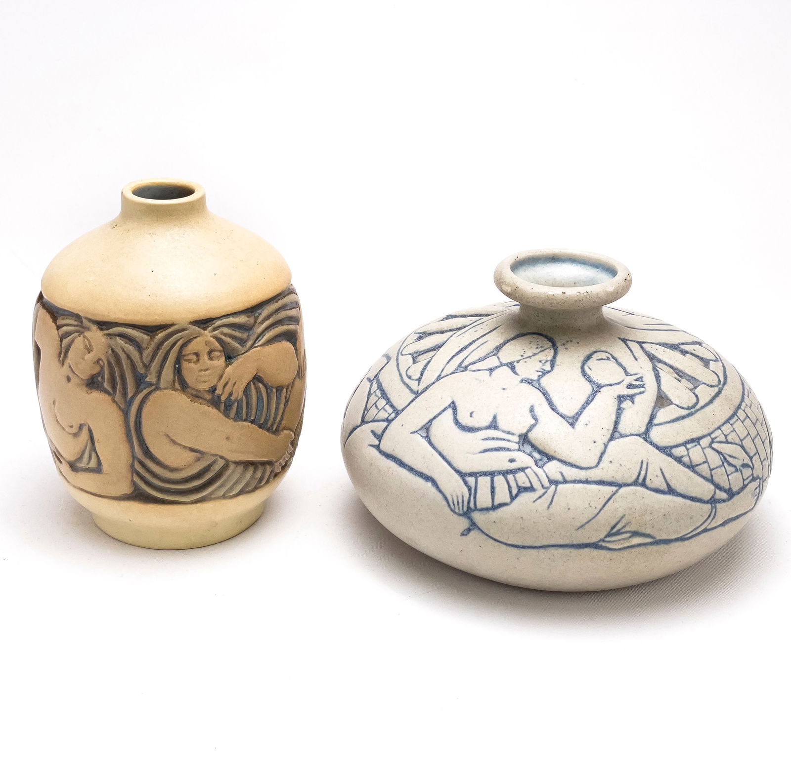 Mougin Nancy - Vases with Figures, Group of 2 (1 of 6)