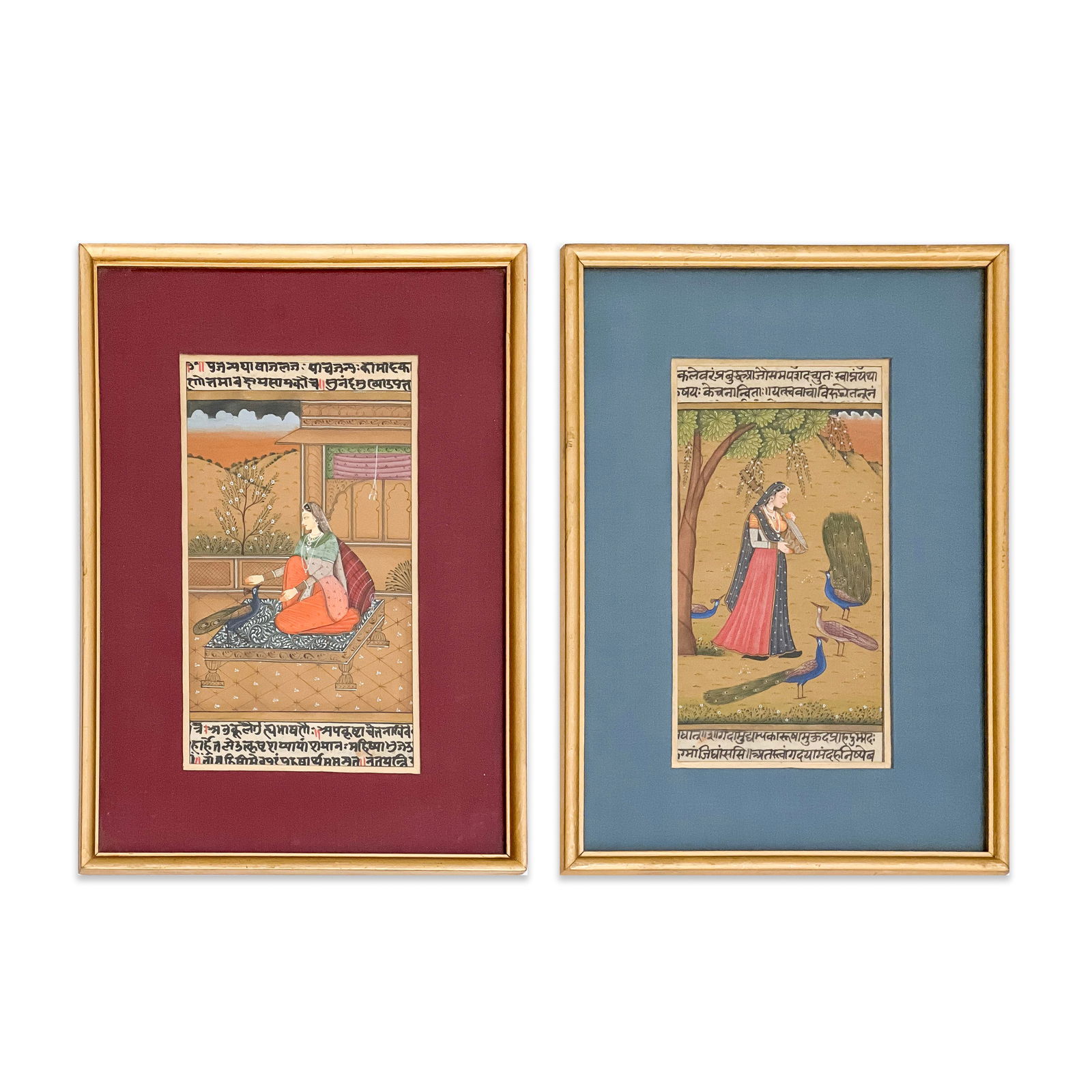 Indian Mughal Miniature Paintings, Group of 2 (1 of 4)