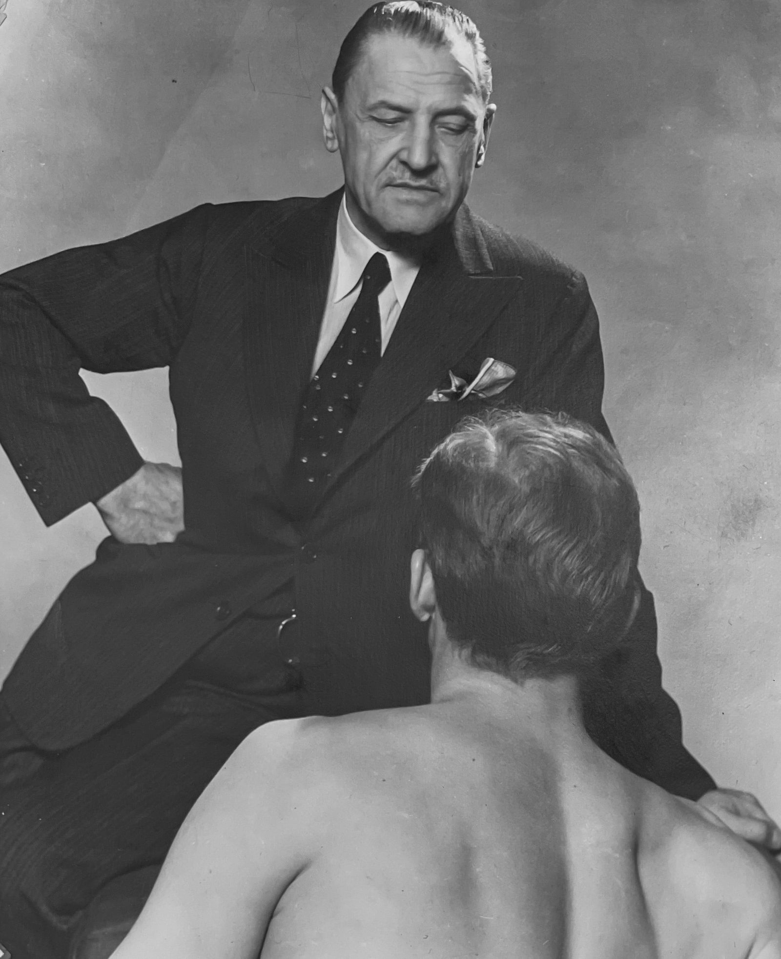 George Platt Lynes - William Somerset Maugham with Robert W. Bishop (1 of 6)
