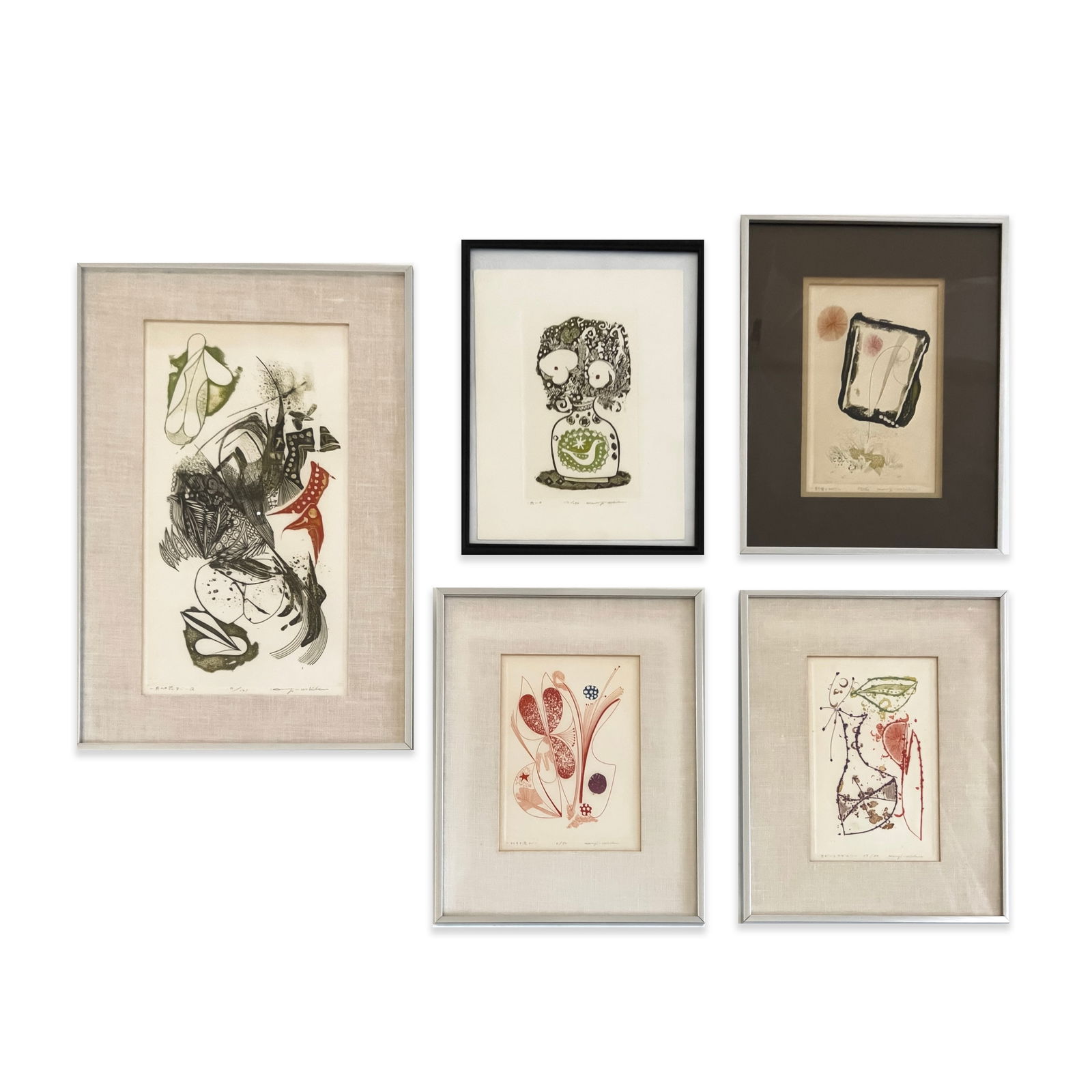 Kenji Ushiku - Etchings, Group of 5 (1 of 7)