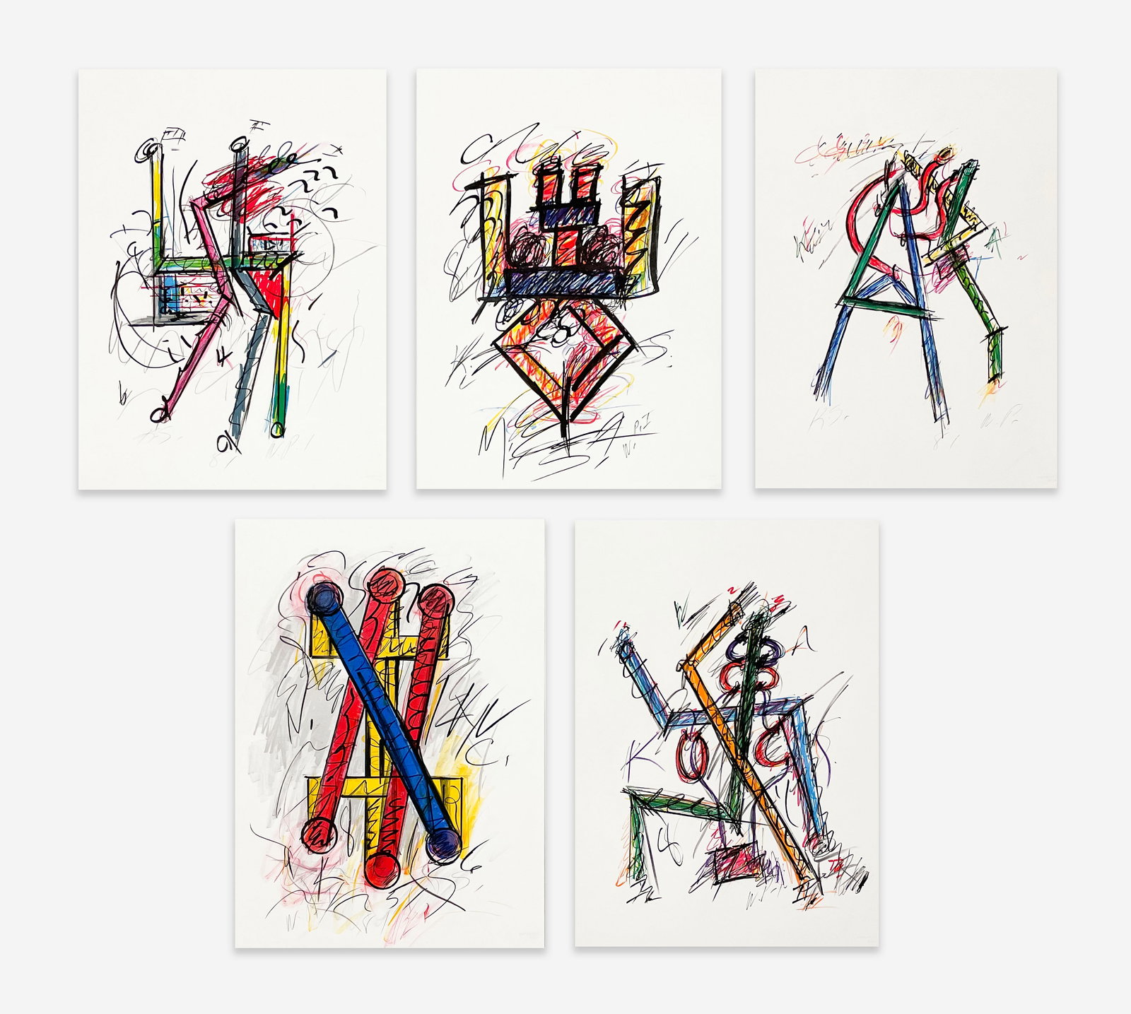 Keith Sonnier - 5 Works on Paper (1 of 6)