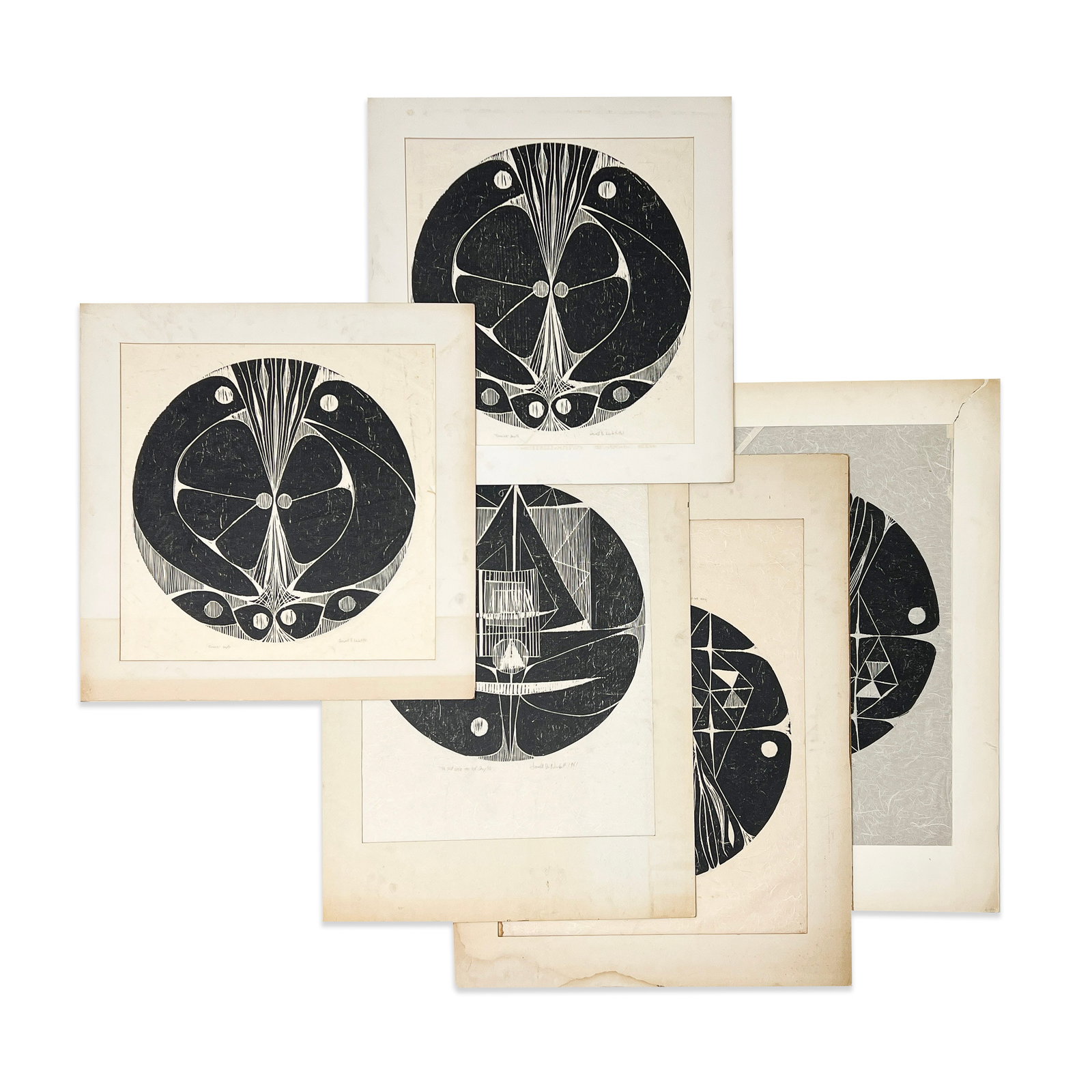 Lowell Nesbitt - Flower / This Ship of Flame / The Ship Upon the Sea (5 Works) (1 of 7)