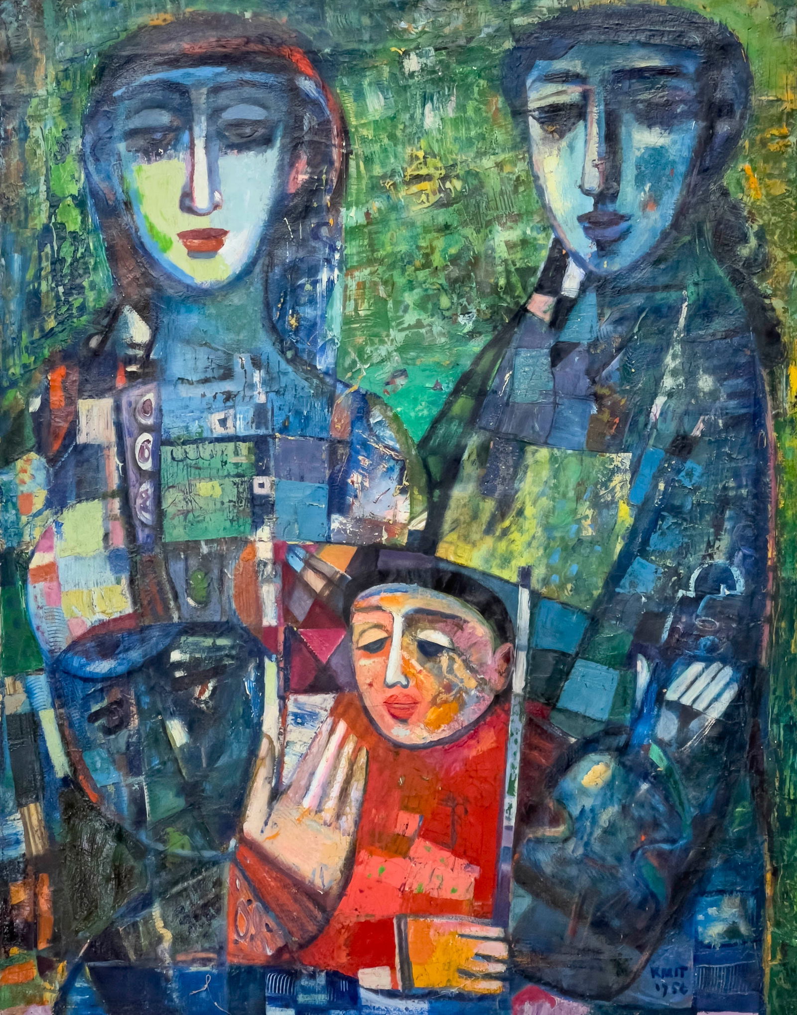 Michael Kmit - Composition: Lot 28 Michael Kmit Ukrainian (1910-1981) Composition (1956) oil on canvas signed lower right 36 x 28 inches unframed Provenance: From a Private Oregon Collection