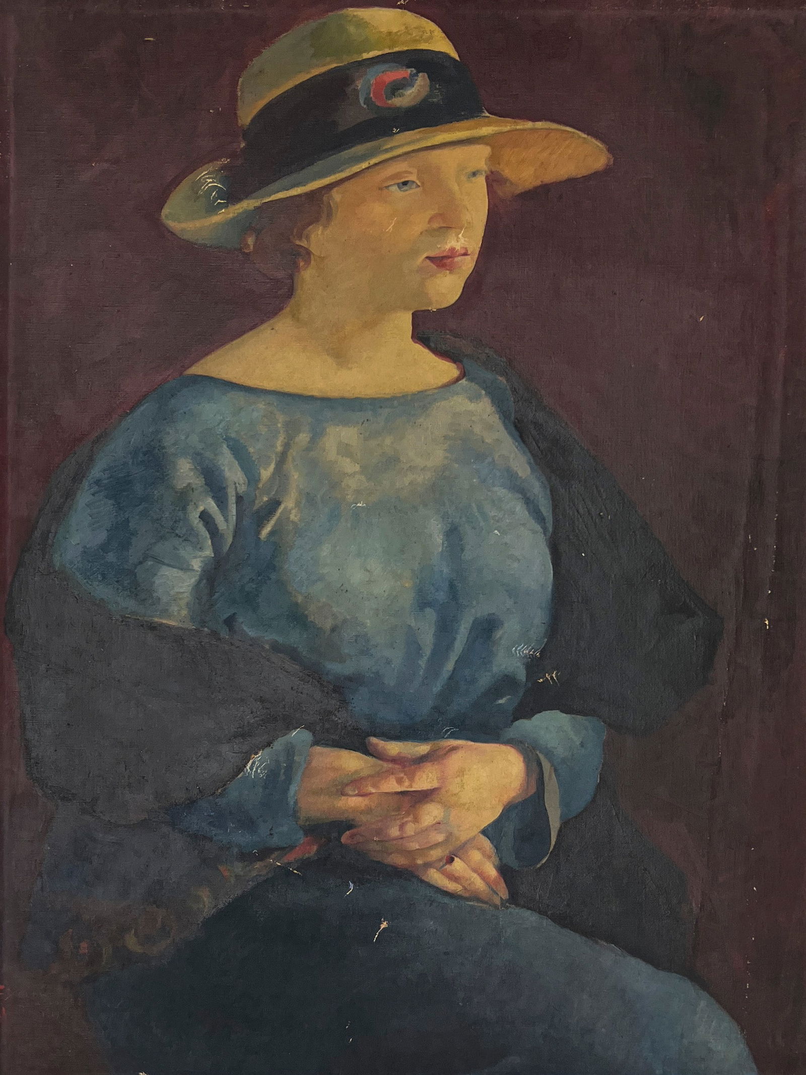 Clara Klinghoffer - Portrait of Fanny in Straw Hat (1 of 6)