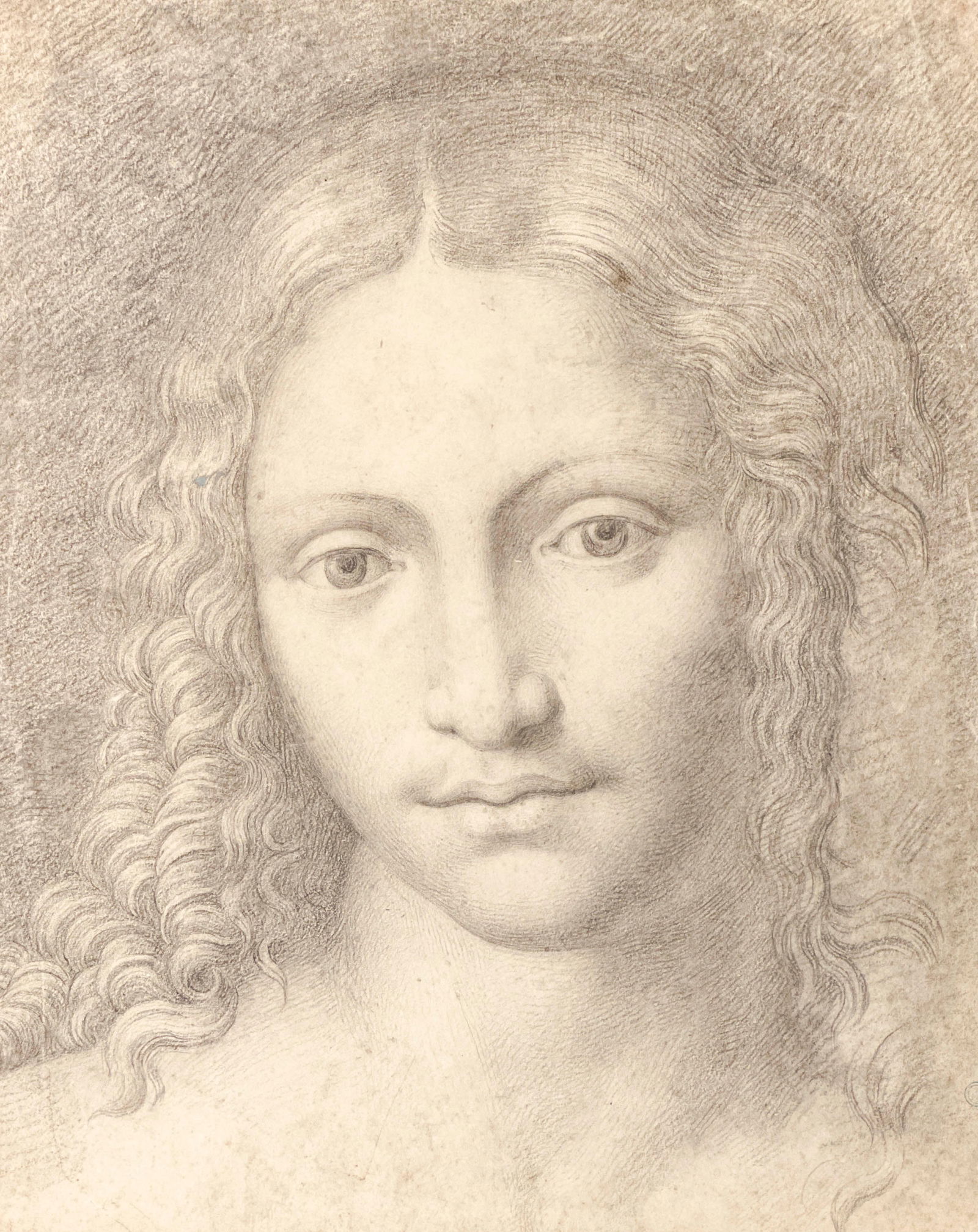 Old Master Drawing Madonna