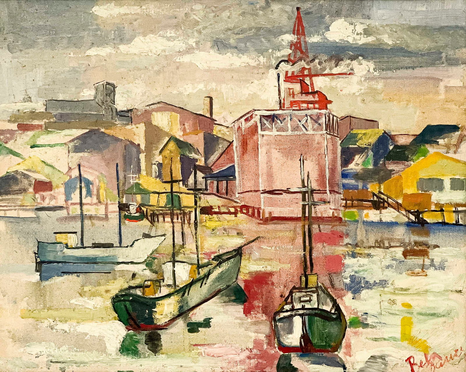 Albert Bela Bauer - Untitled (Harbor) (1 of 4)