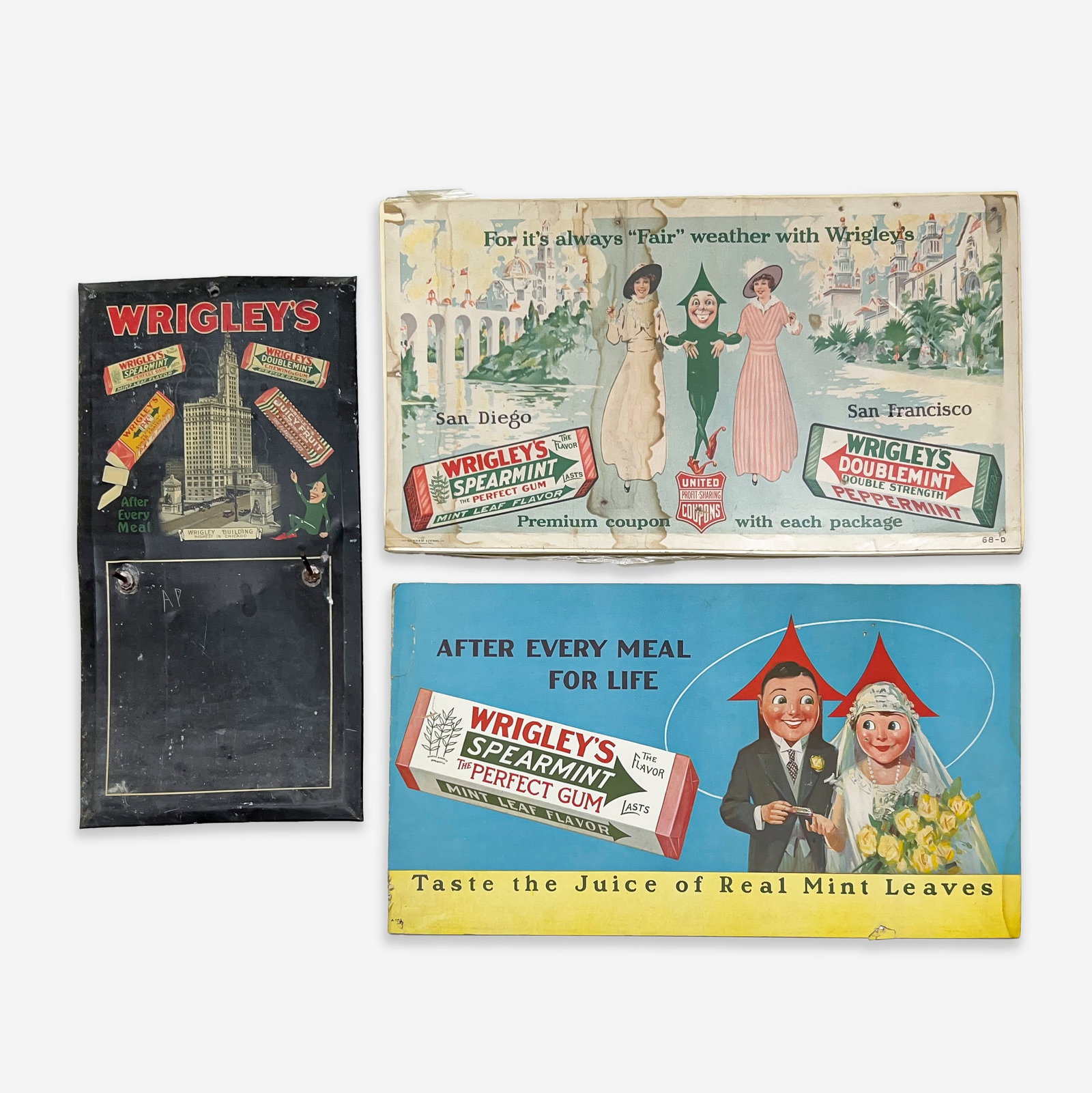 Wrigley's Gum Advertisements, Group of 3 (1 of 5)