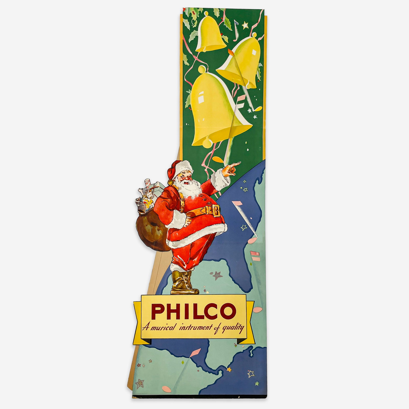 Philco Santa Clause Advertising Figure Sign (1 of 4)