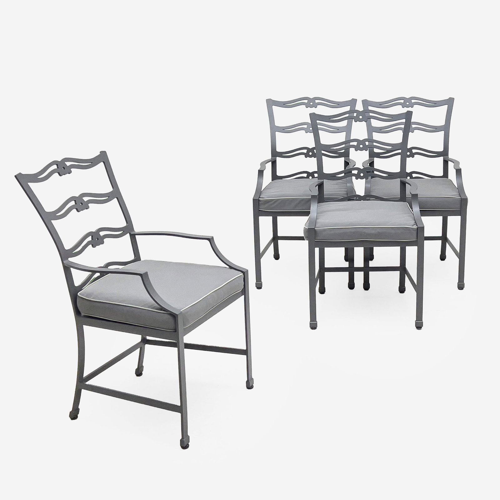 McKinnon & Harris - Ladderback Armchairs, Group of 4 (1 of 7)