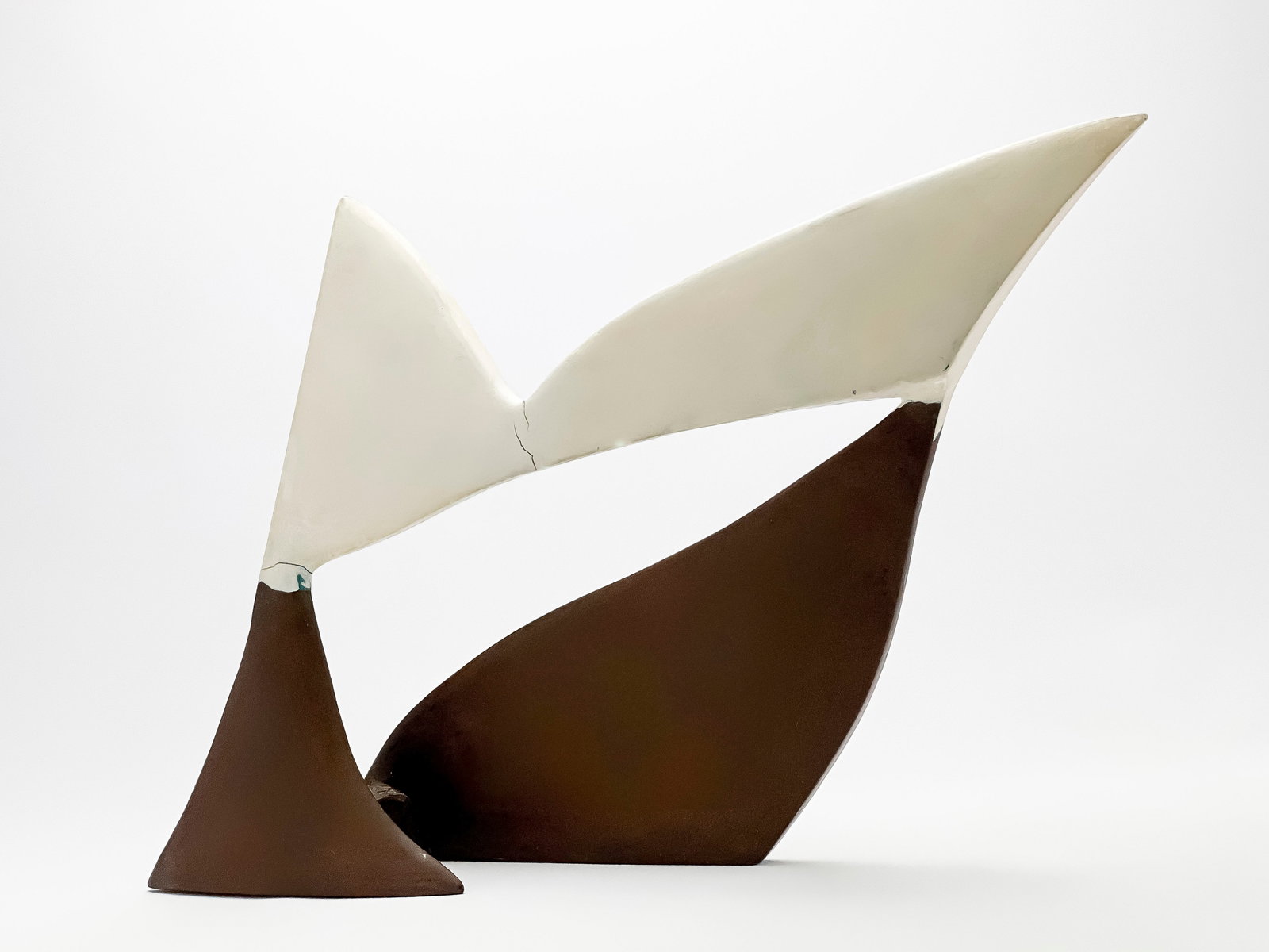 Adrián Villar Rojas - Untitled (Form in White and Brown) (1 of 9)