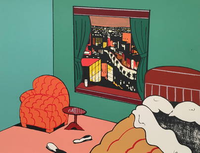 Ken Price - Detective's Room: Lot 50 Ken Price American (1935-2012) Detective's Room (1981) silkscreen on Arches paper signed lower right edition 8/35 14 1/2 x 12 1/2 inches unframed Provenance: From a New Jersey Collection