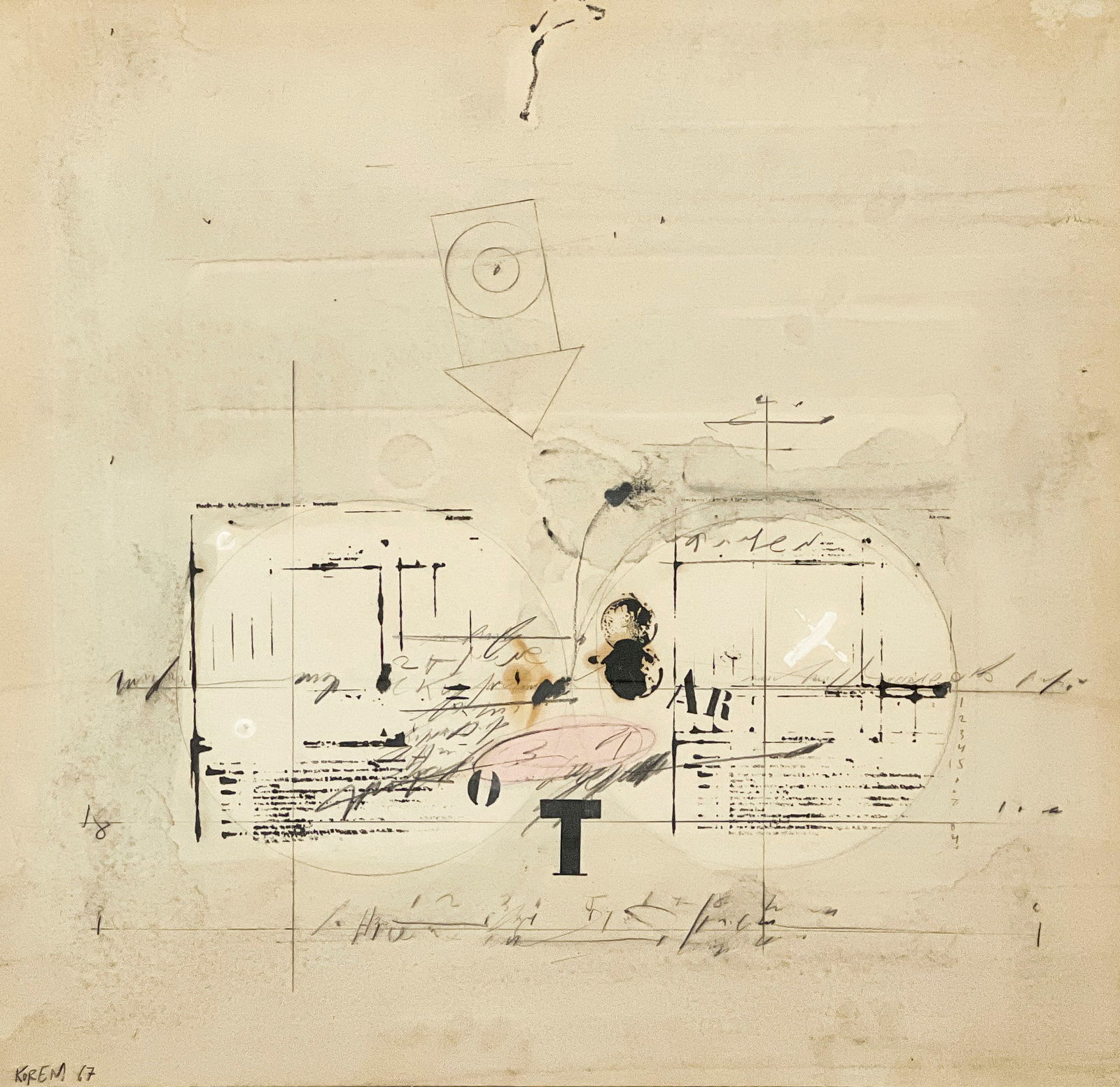 Shlomo Koren - Untitled (Abstract Composition) (1 of 4)