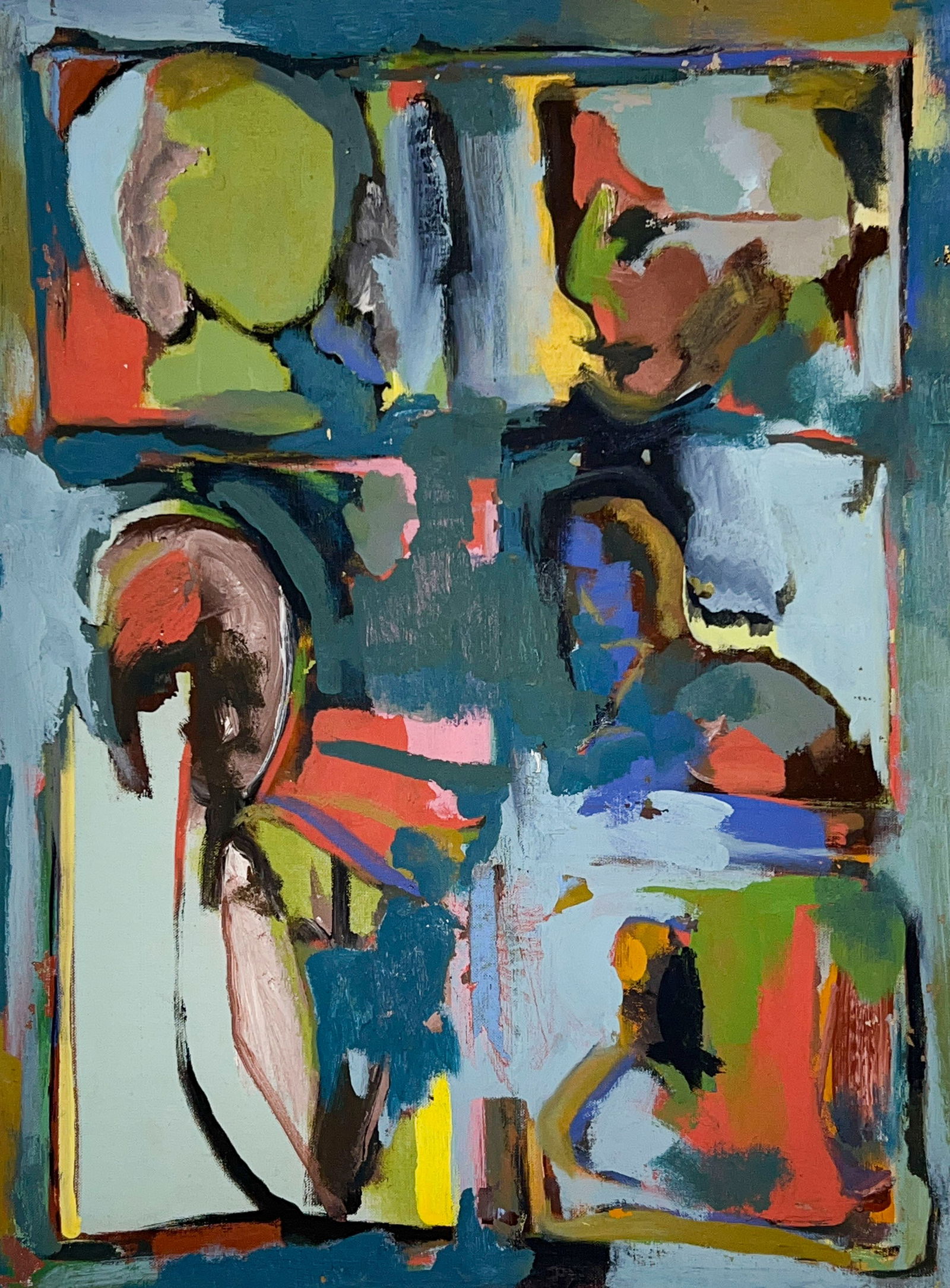 Norman Shapiro - Untitled (Composition in Blue, Red, and Green) (1 of 3)