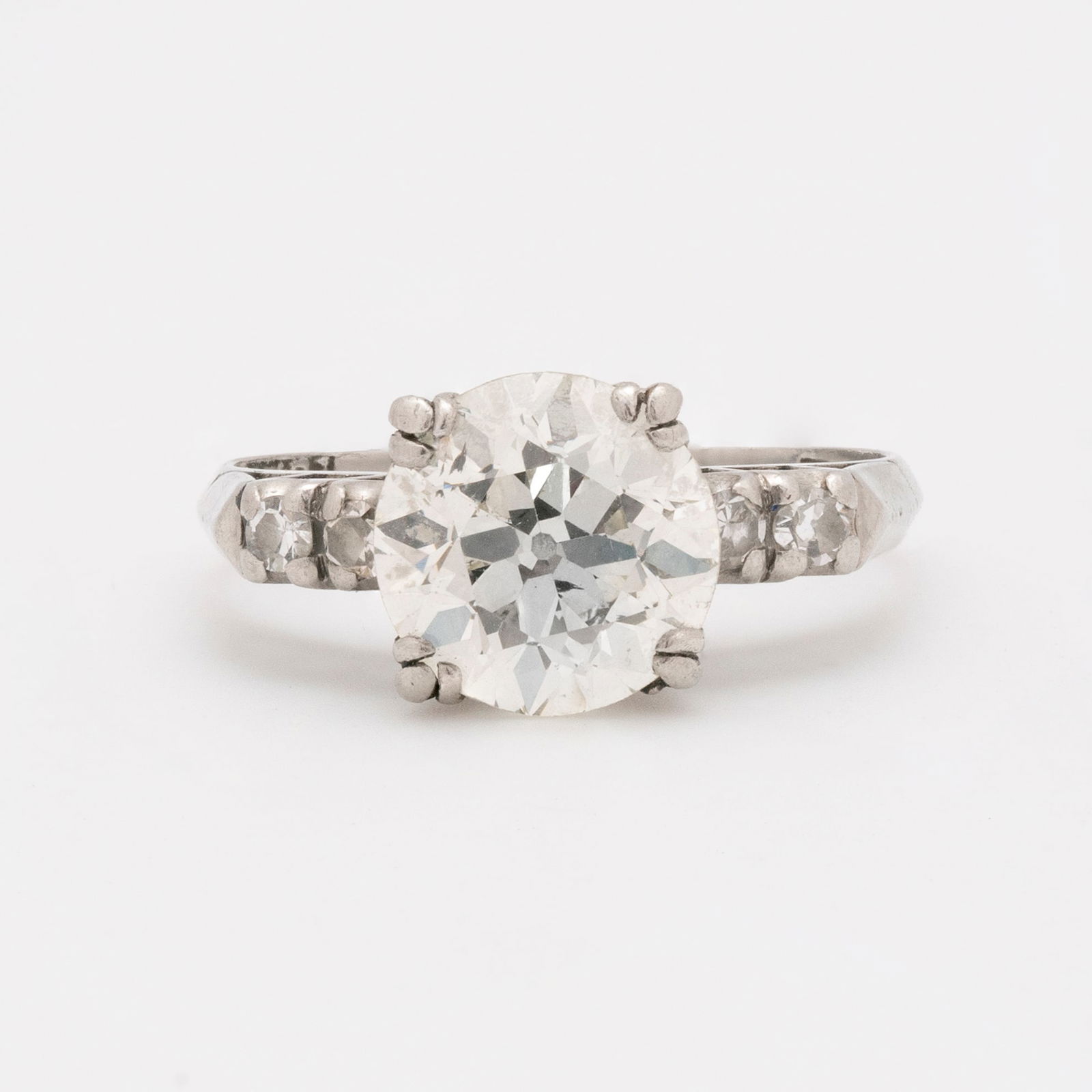 Platinum Diamond Engagement Ring (1 of 2)
