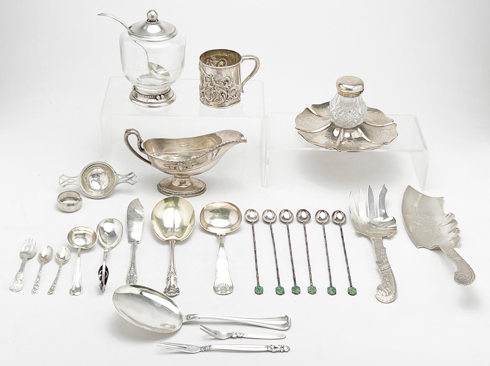 George Jensen, Buccelati, and Others Sterling Silver Group (1 of 9)