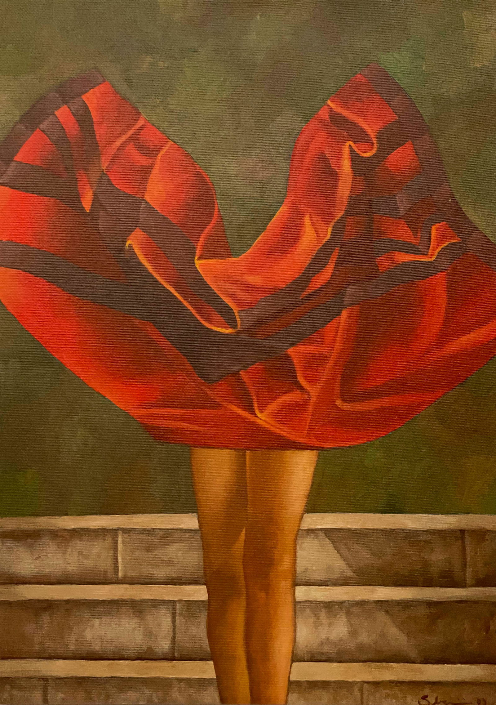 Hugo Sbernini - Sin Titulo (El Poncho Rojo) (1 of 4)